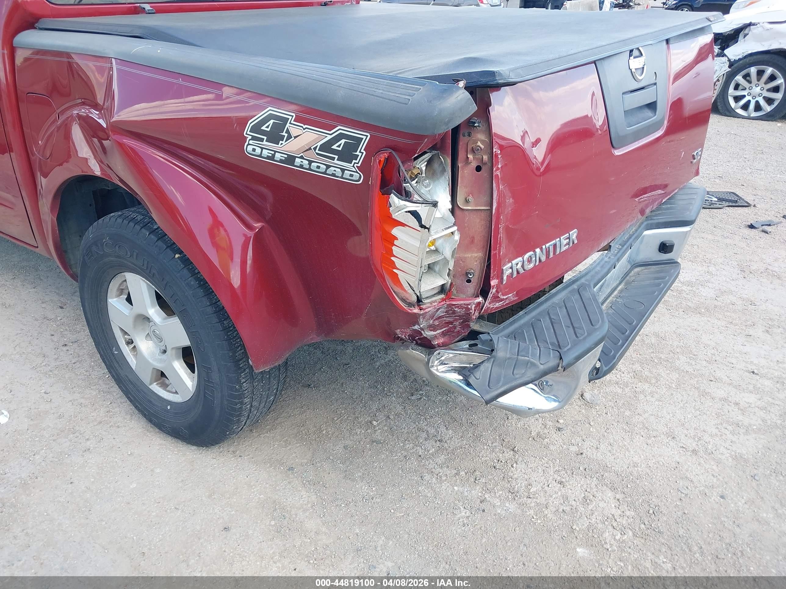 2007 Nissan Frontier Se Red vin: 1N6AD07U67C410857
