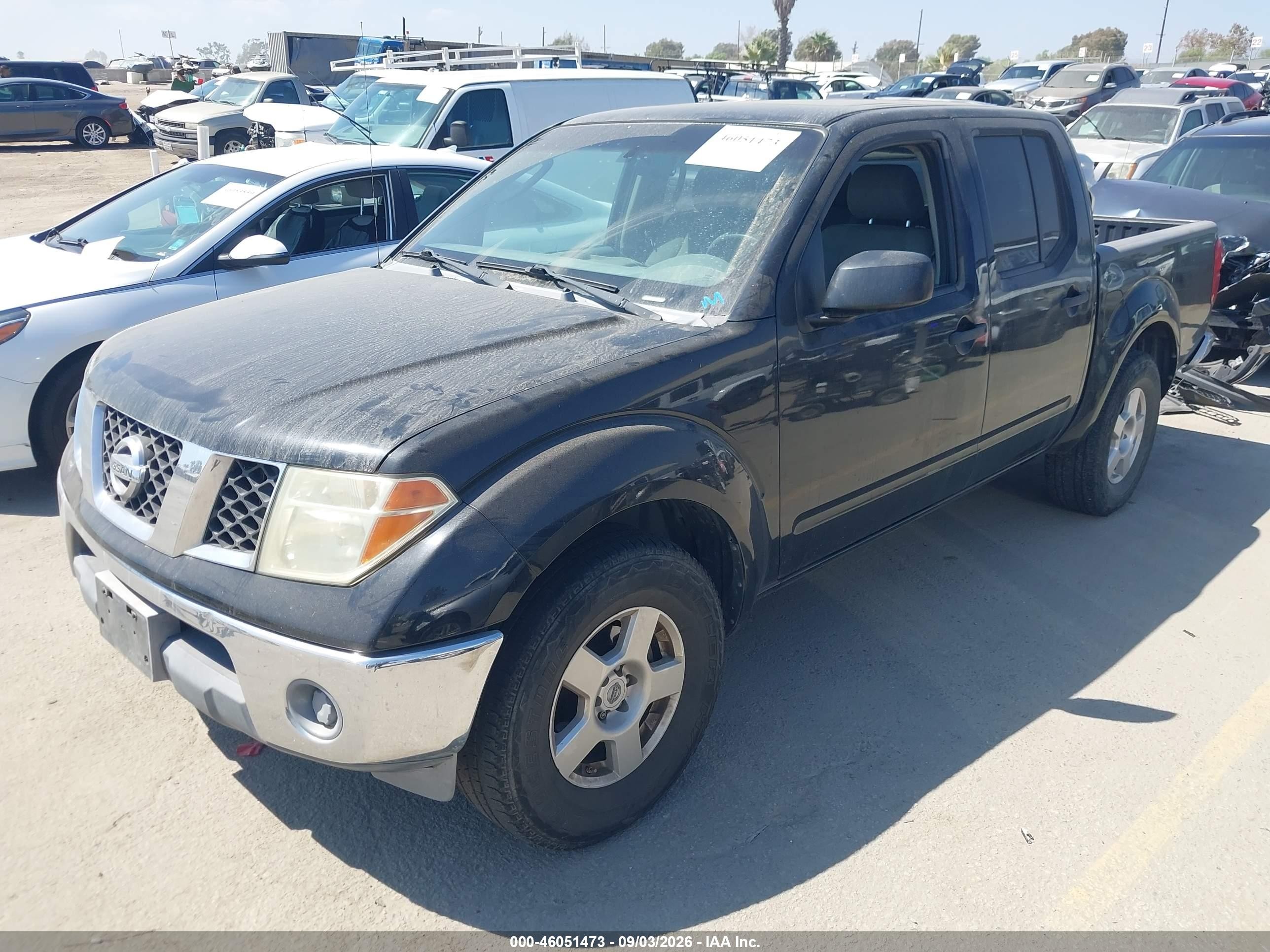 2008 Nissan Frontier Se Black vin: 1N6AD07U68C419706