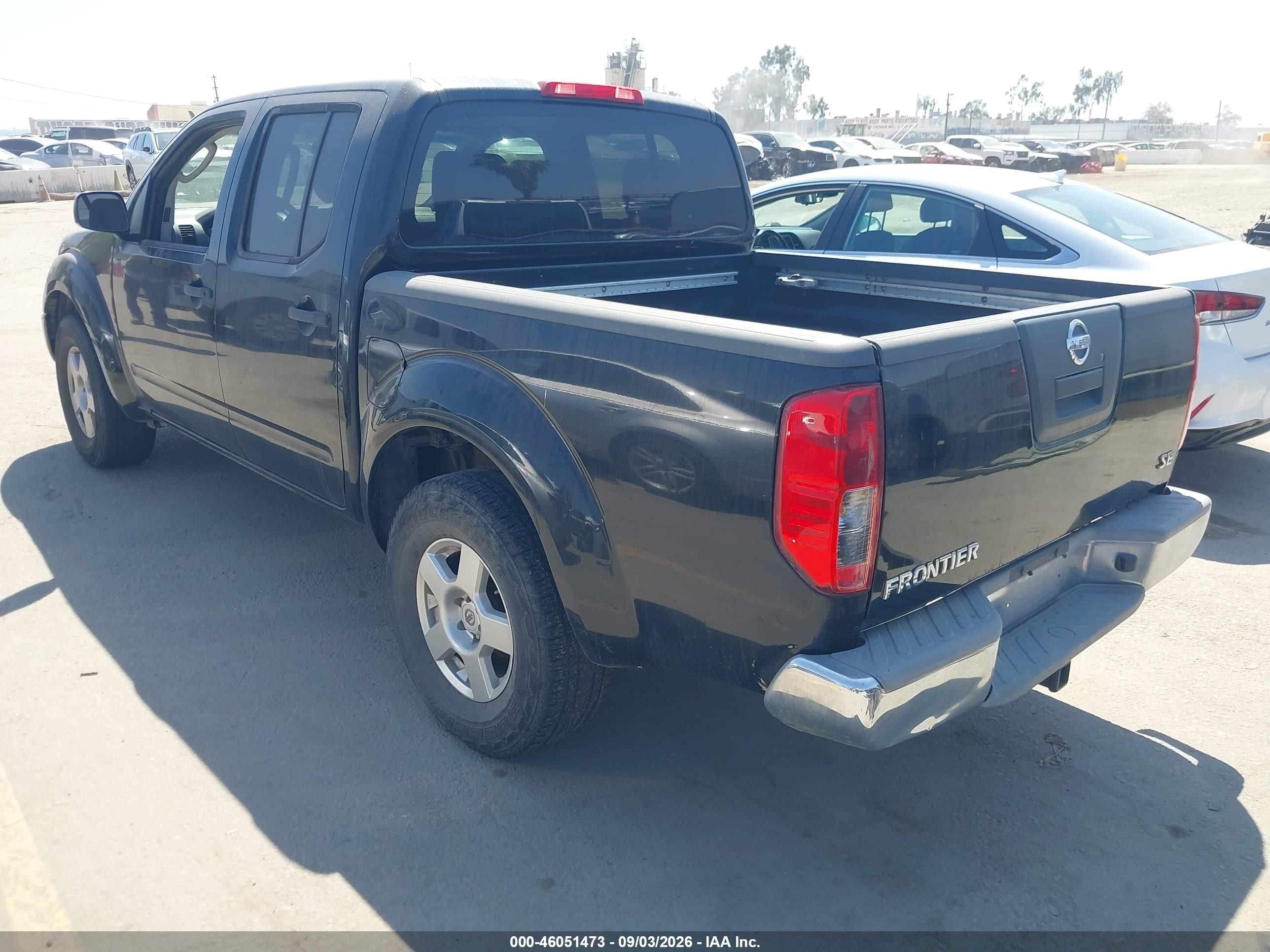 2008 Nissan Frontier Se Black vin: 1N6AD07U68C419706
