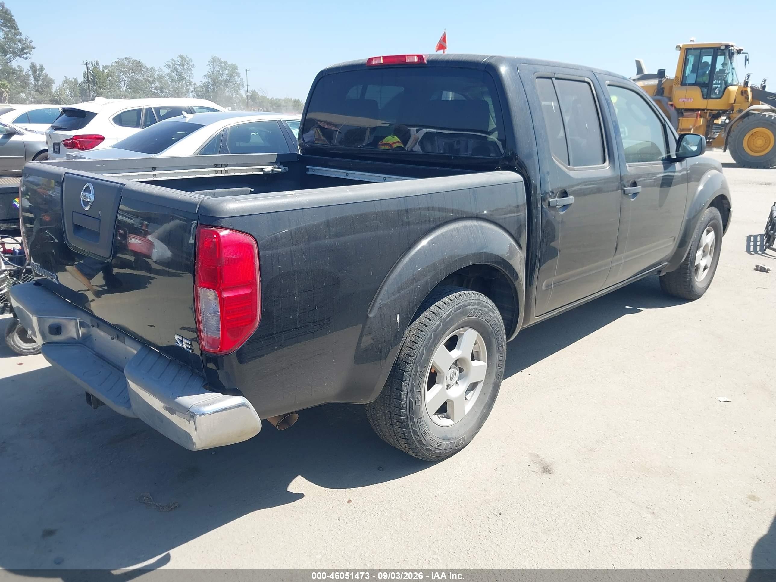 2008 Nissan Frontier Se Black vin: 1N6AD07U68C419706