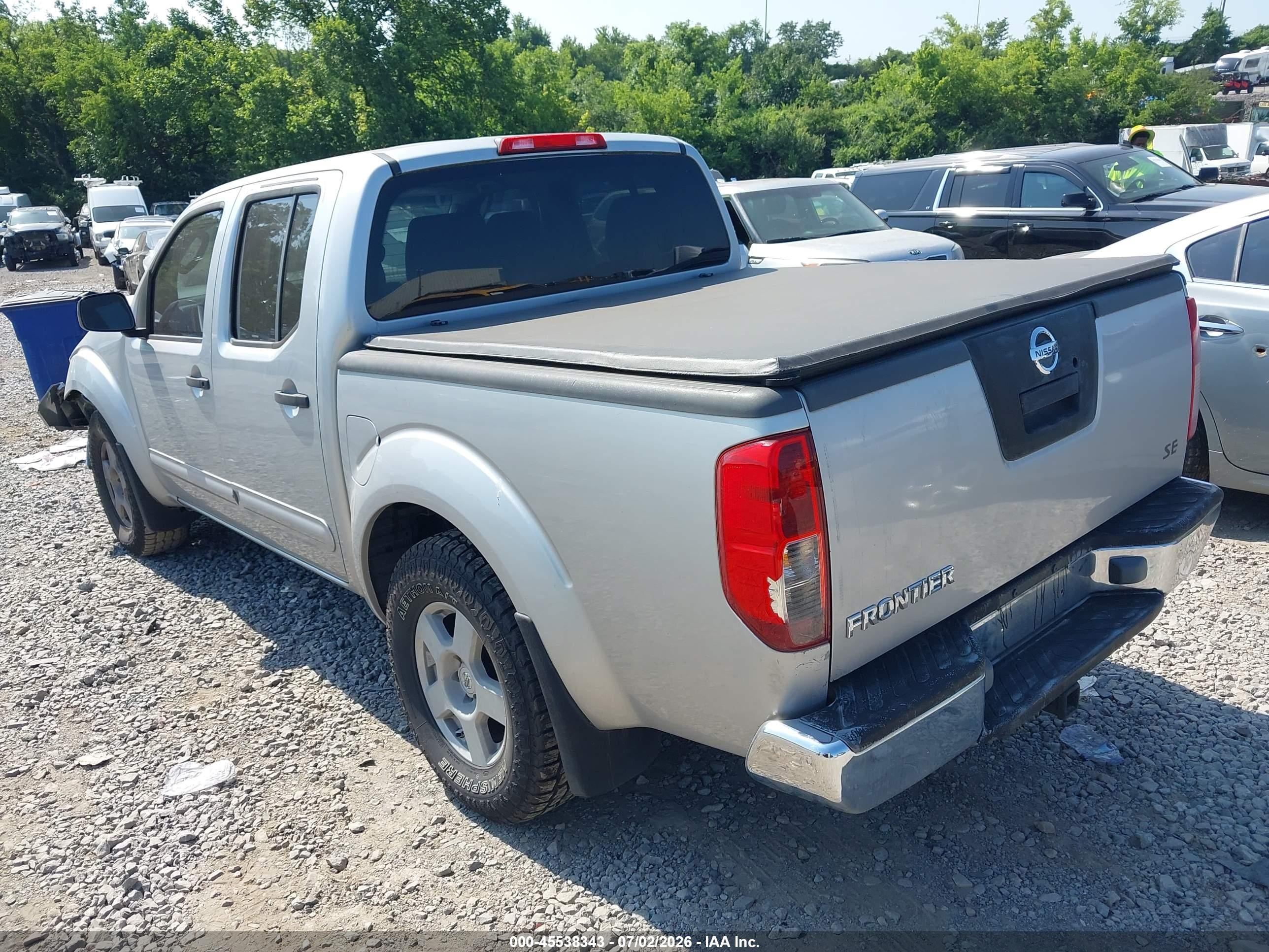 2005 Nissan Frontier 2wd Se Серебряный vin: 1N6AD07U75C457019