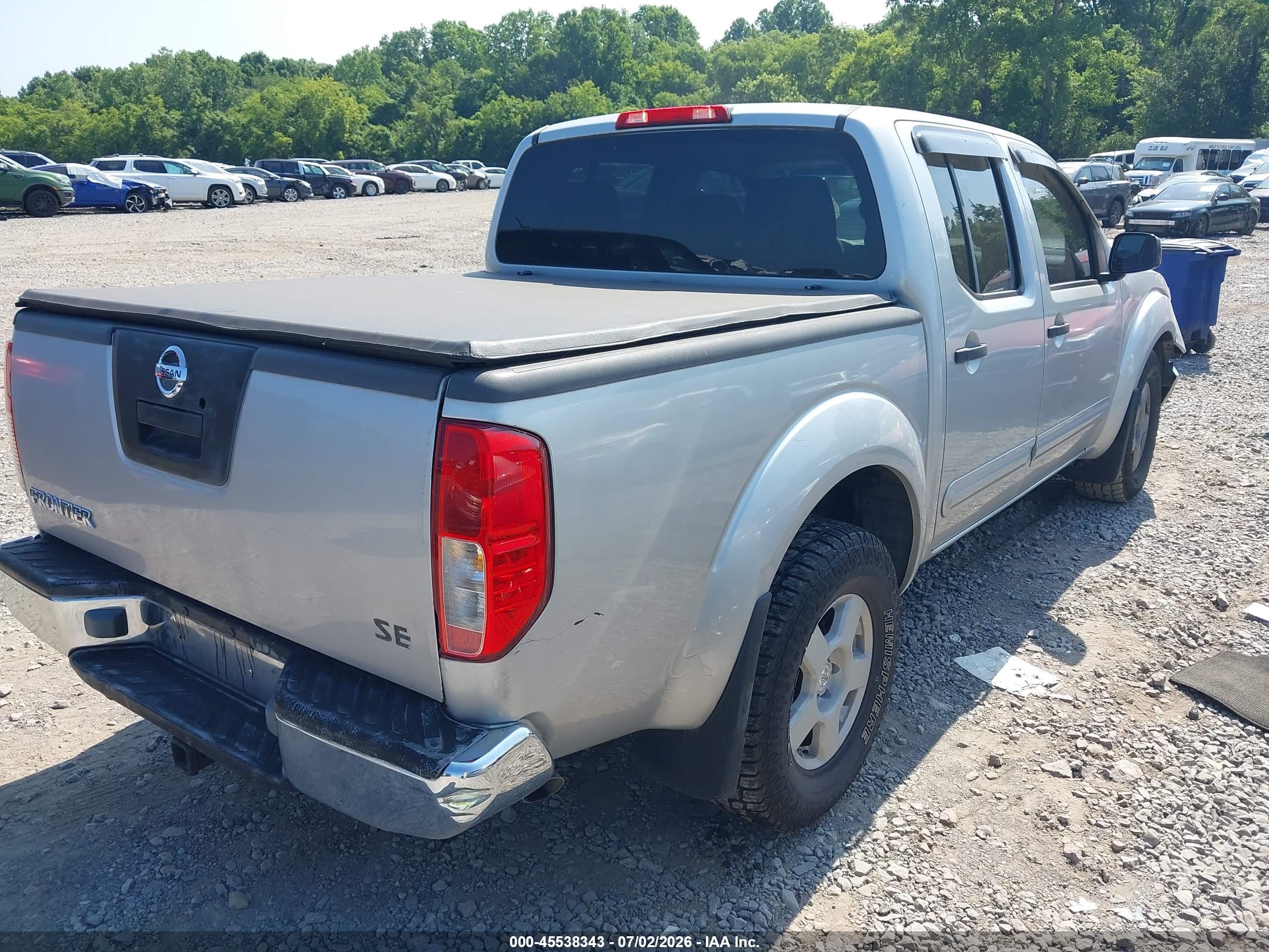 2005 Nissan Frontier 2wd Se Серебряный vin: 1N6AD07U75C457019