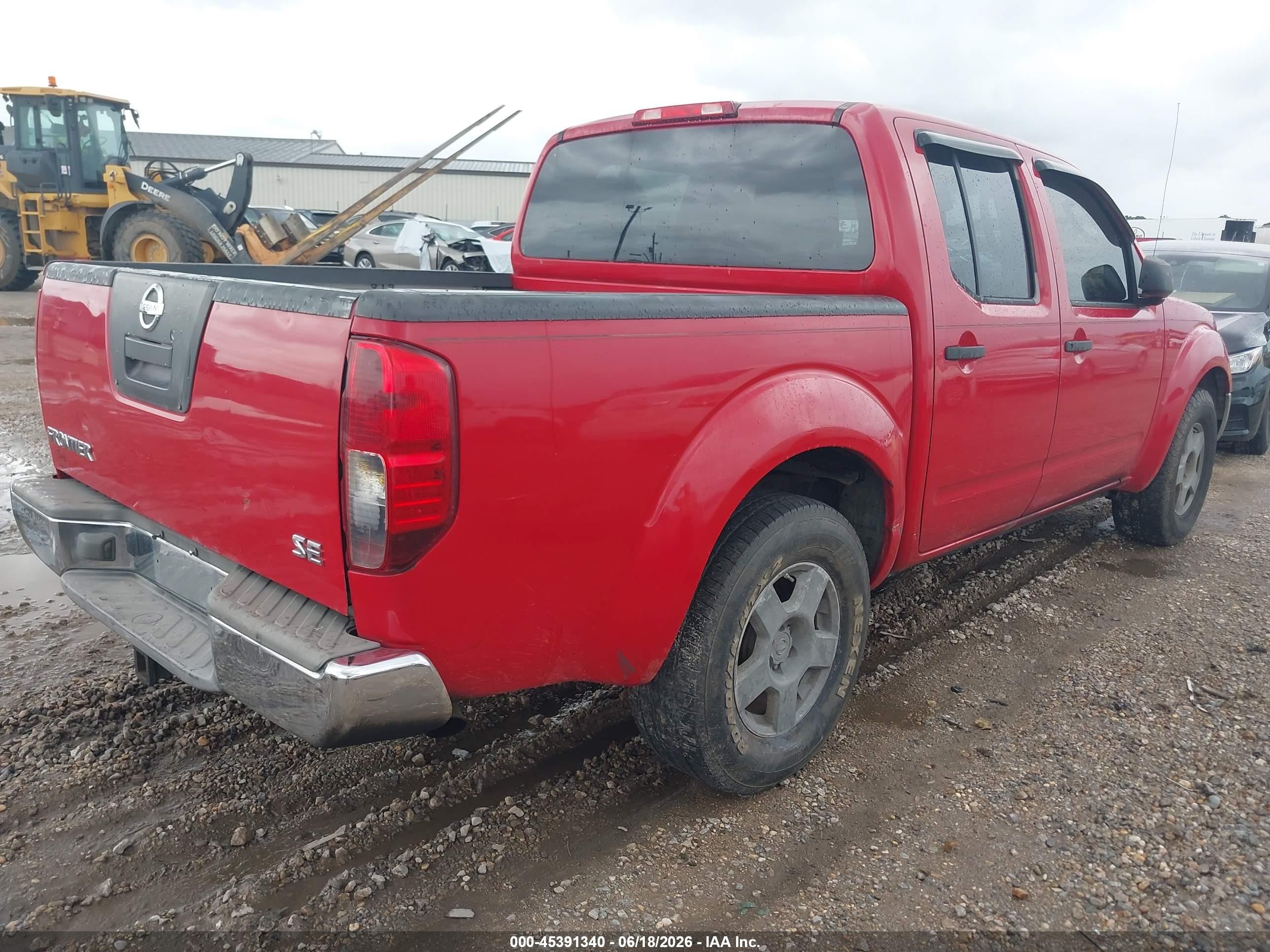 2006 Nissan Frontier Se Red vin: 1N6AD07U76C404385