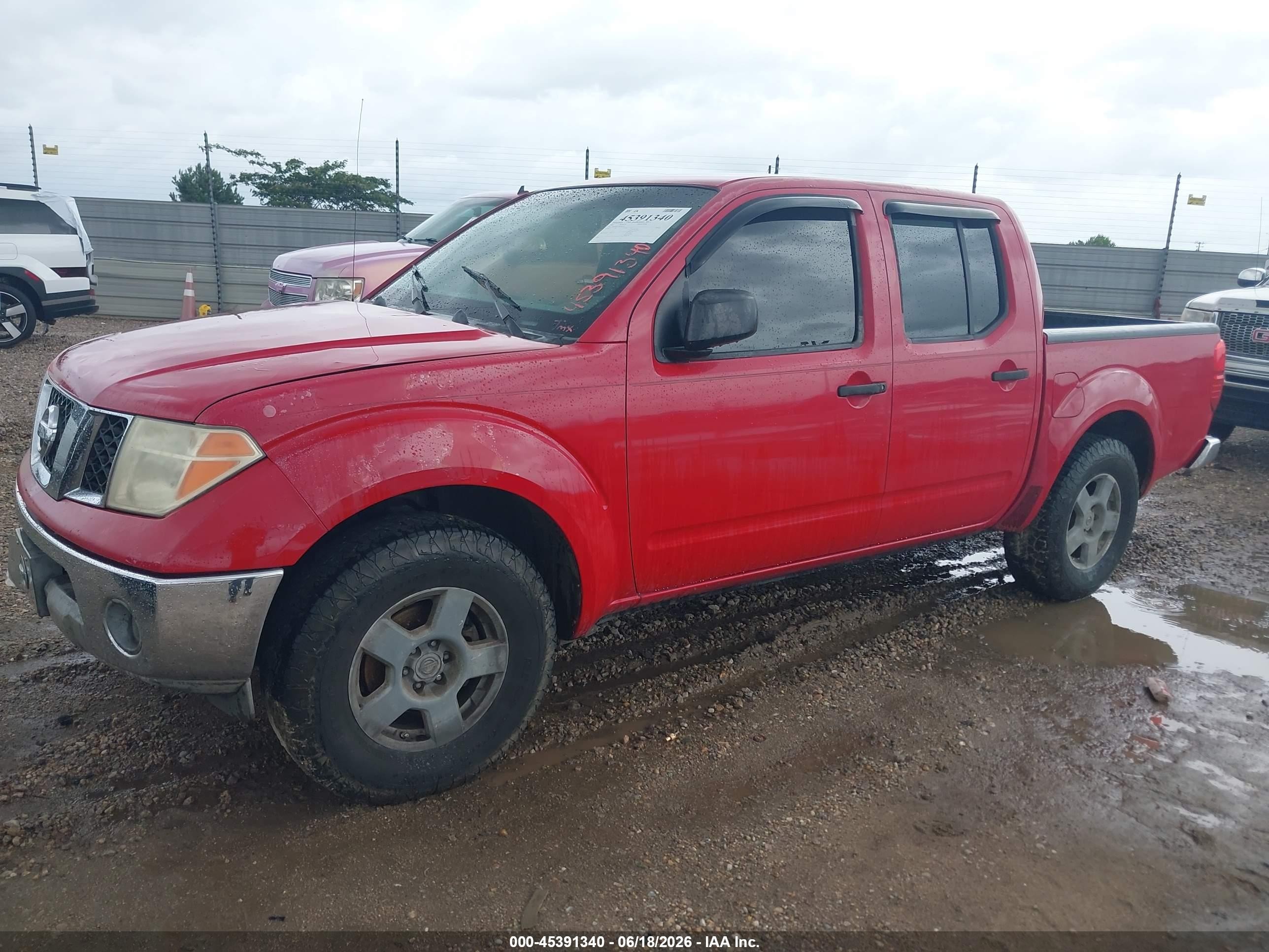 2006 Nissan Frontier Se Red vin: 1N6AD07U76C404385