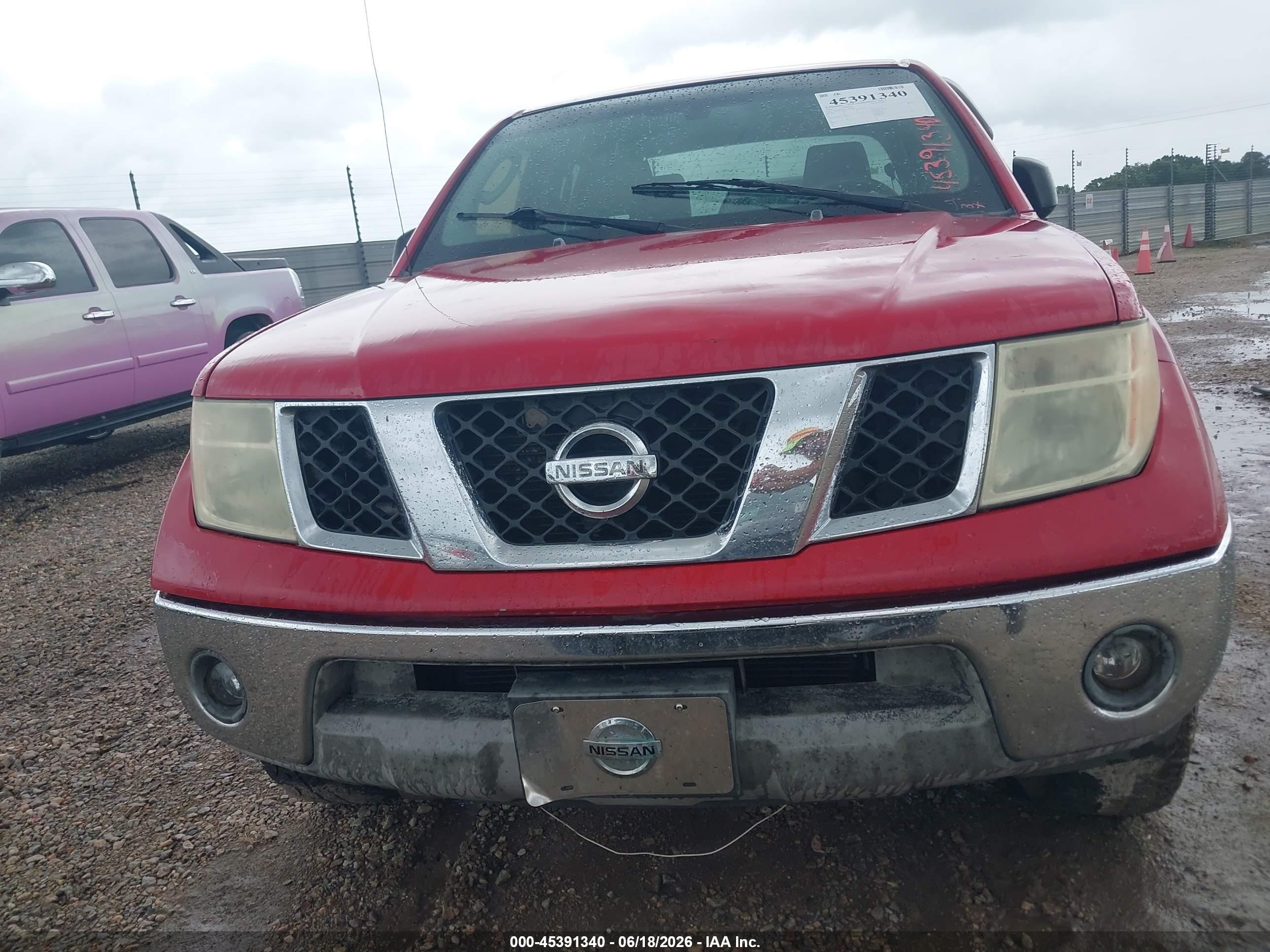 2006 Nissan Frontier Se Red vin: 1N6AD07U76C404385