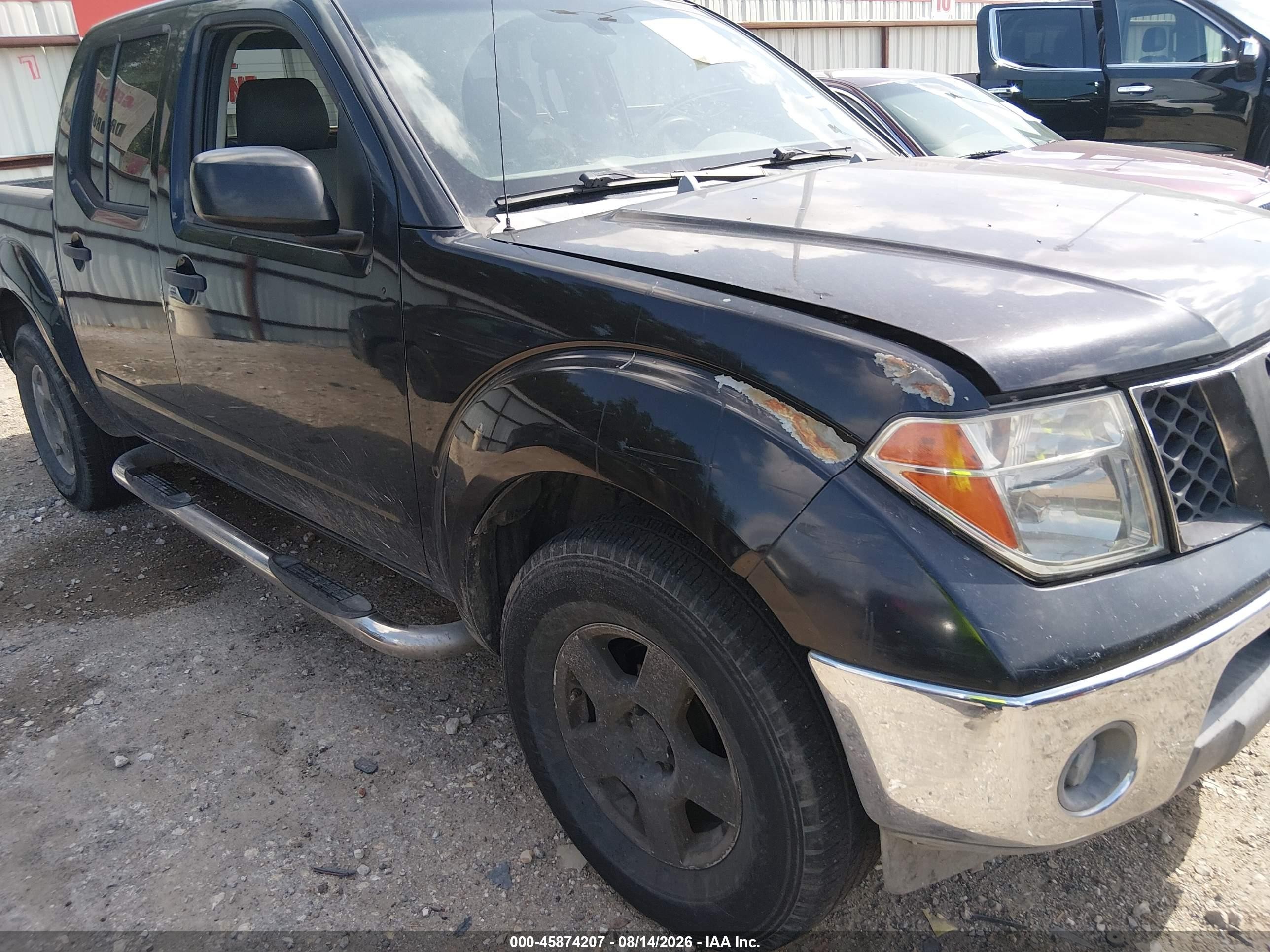 2006 Nissan Frontier Se Black vin: 1N6AD07U76C443641
