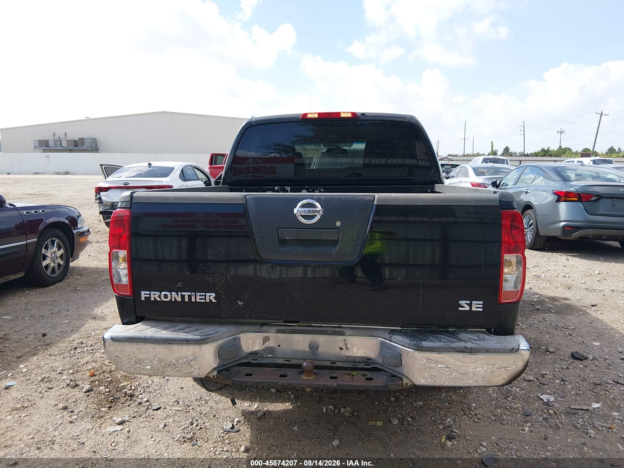 2006 Nissan Frontier Se Black vin: 1N6AD07U76C443641