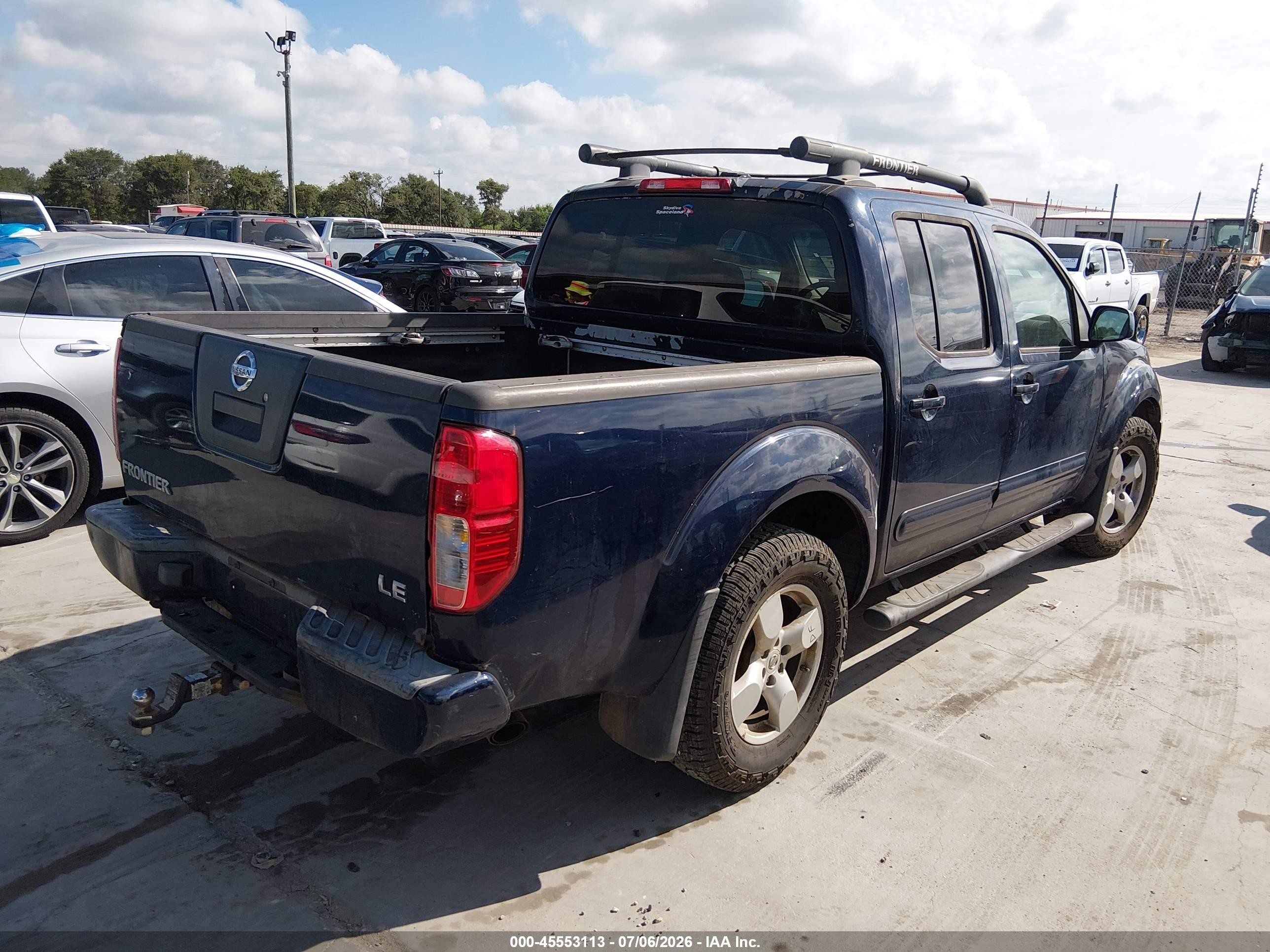 2006 Nissan Frontier Le Blue vin: 1N6AD07U76C468376