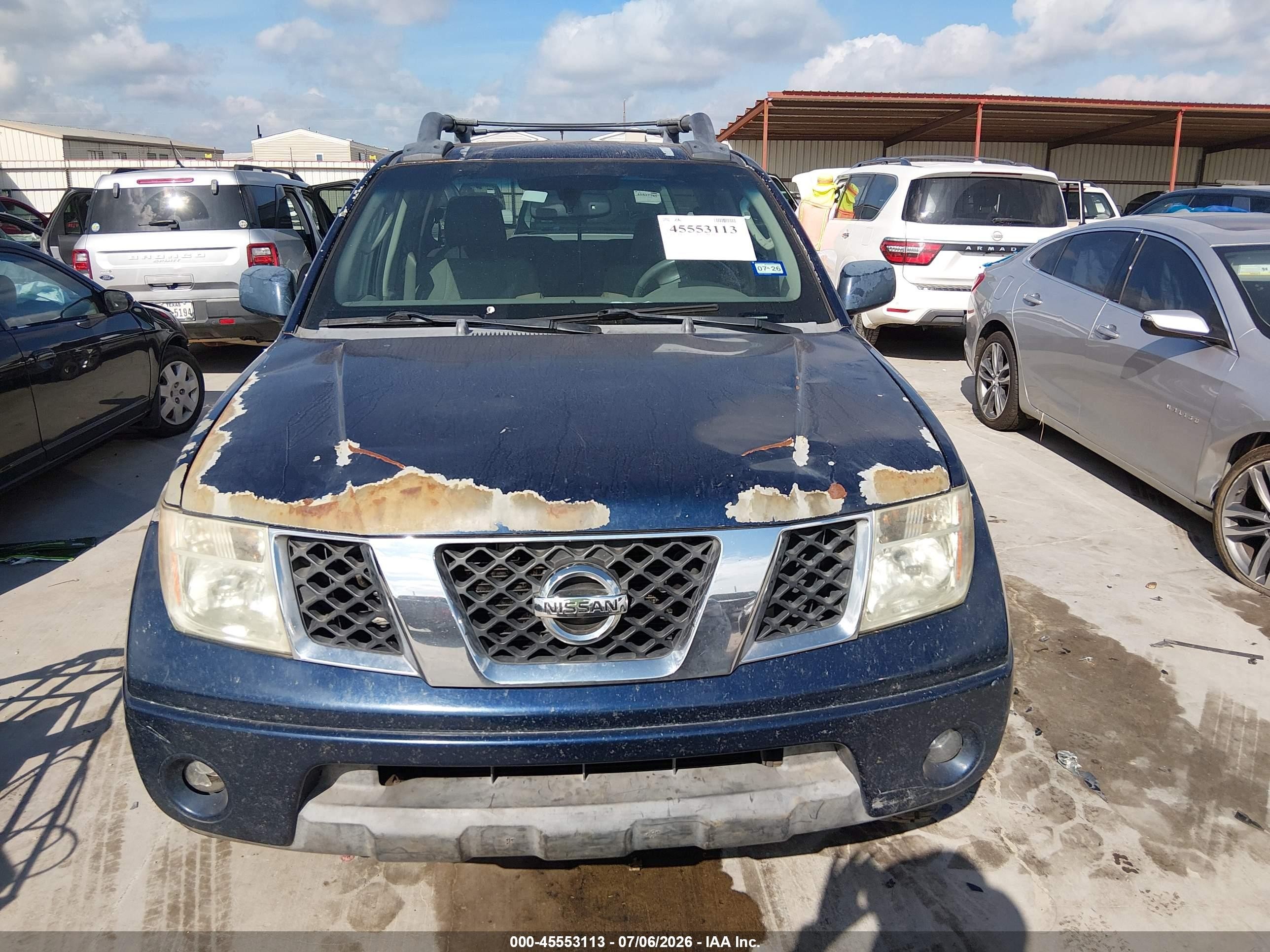 2006 Nissan Frontier Le Blue vin: 1N6AD07U76C468376