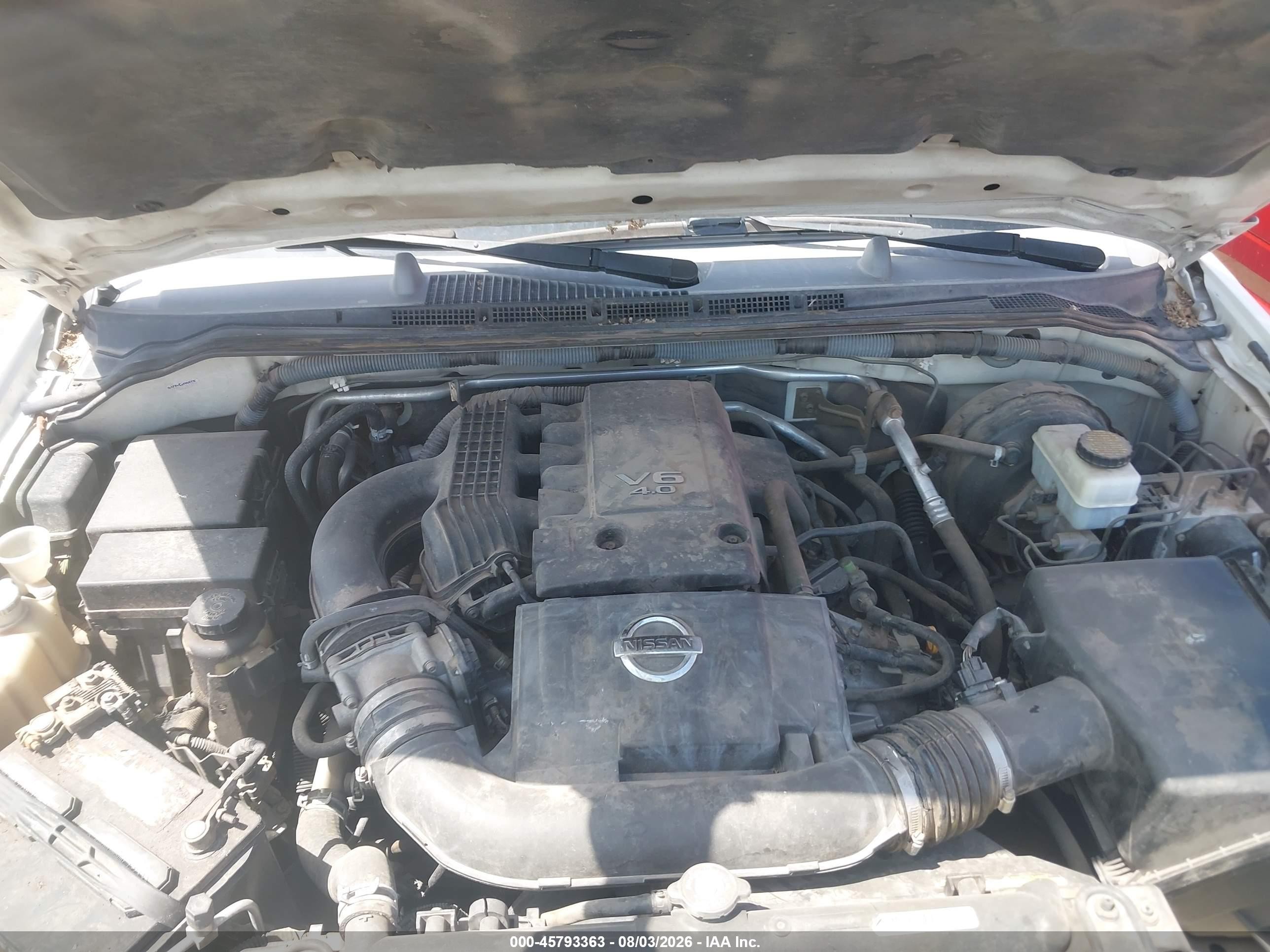 2007 Nissan Frontier Se Белый vin: 1N6AD07U77C401083