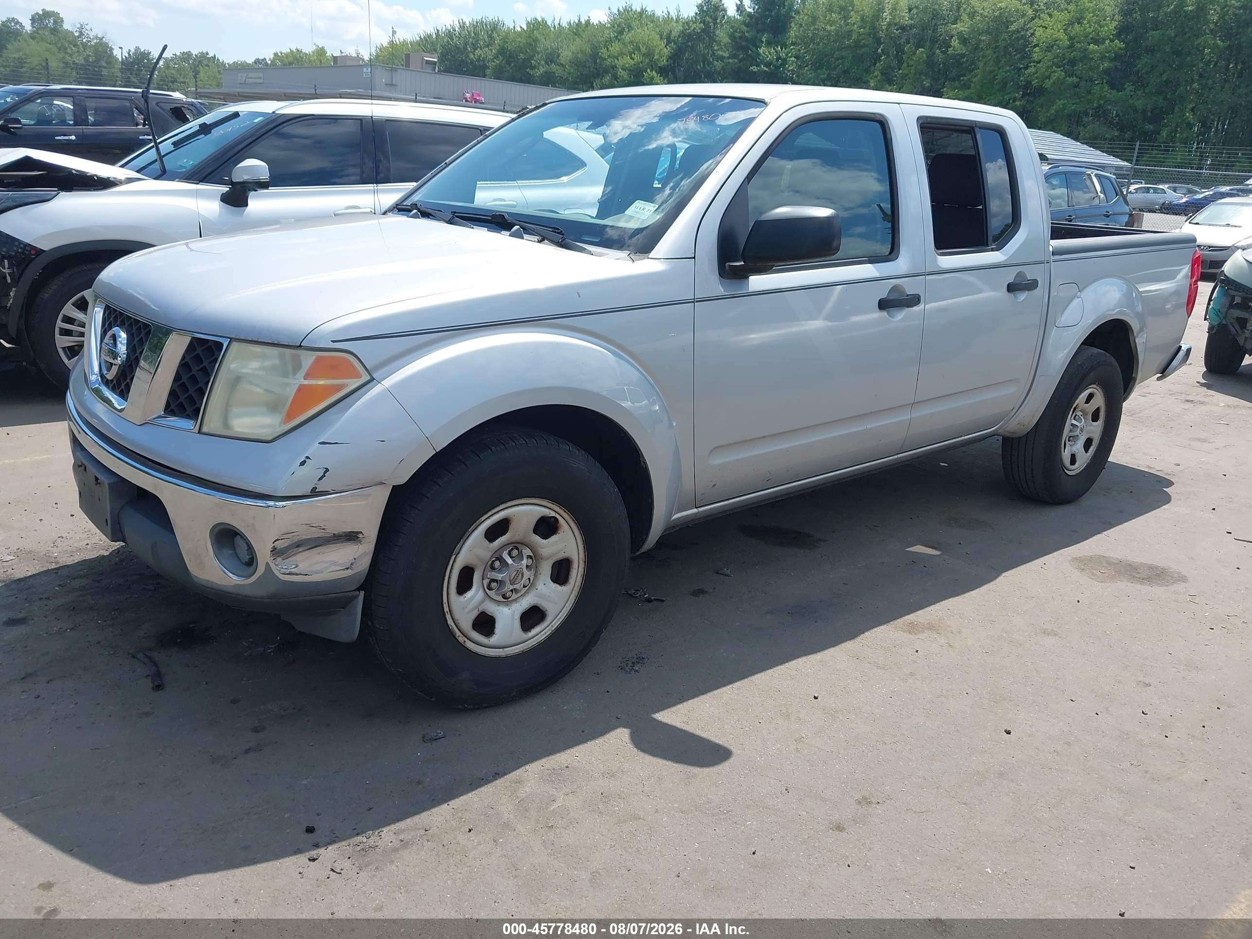 2007 Nissan Frontier Se Серебряный vin: 1N6AD07U77C423682