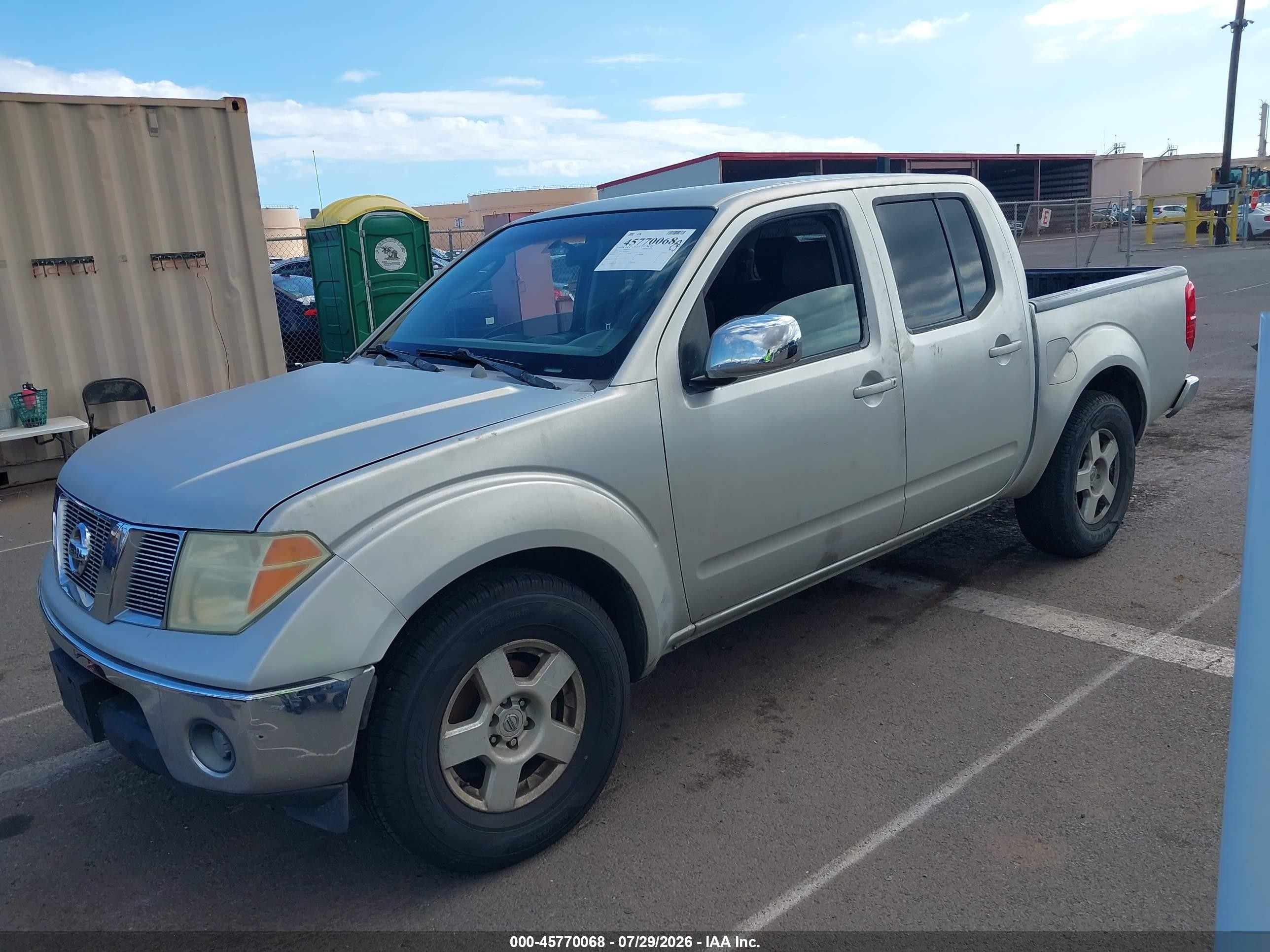 2007 Nissan Frontier Se Silver vin: 1N6AD07U77C428753