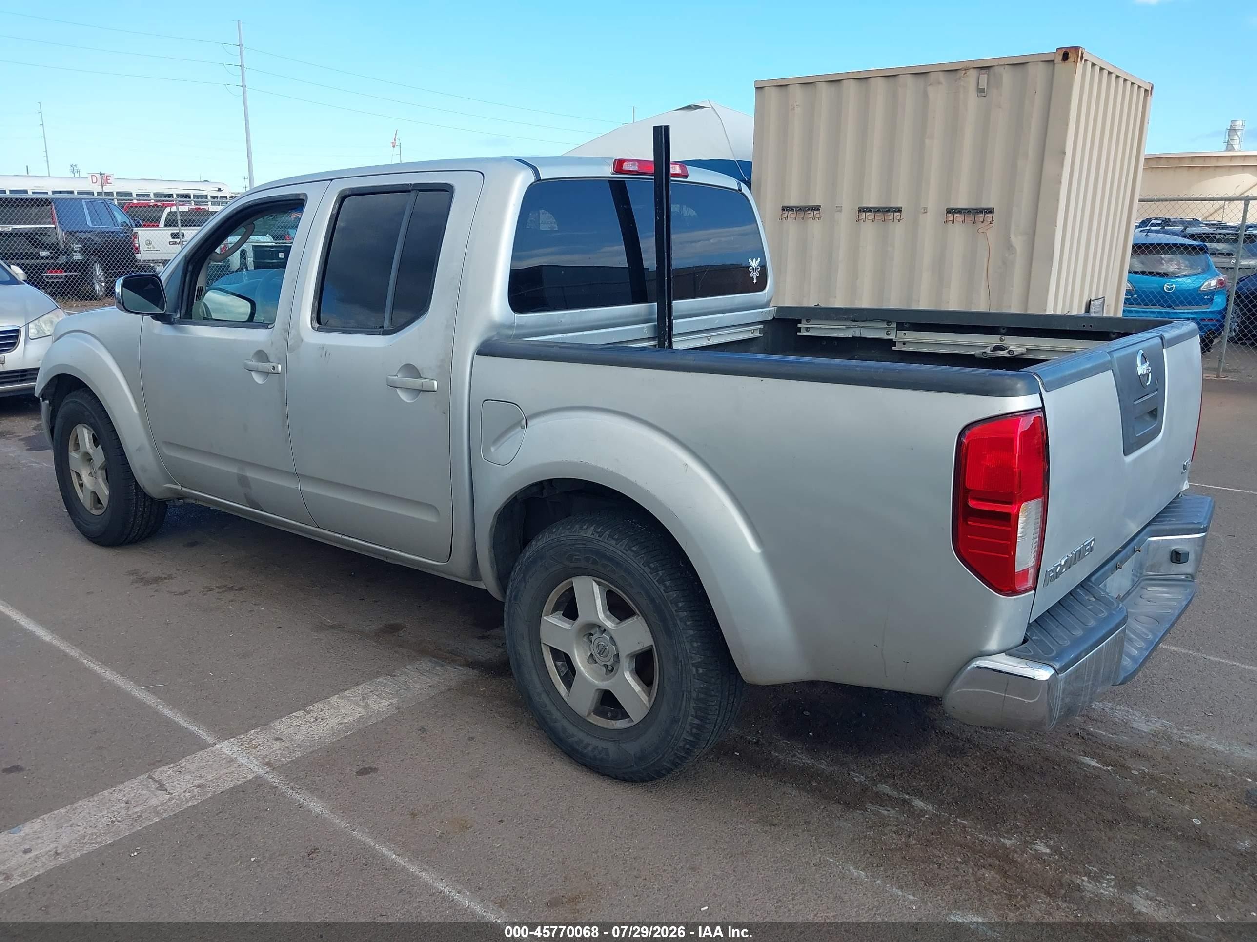 2007 Nissan Frontier Se Silver vin: 1N6AD07U77C428753