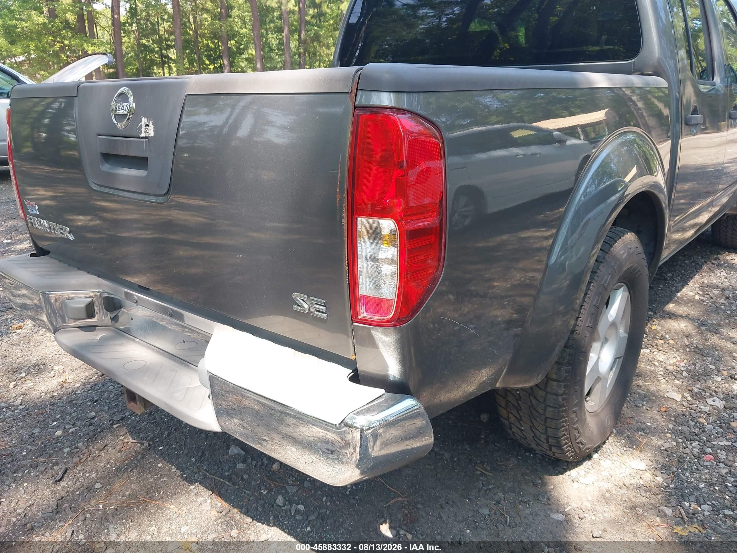 2006 Nissan Frontier Se Gray vin: 1N6AD07U86C445740
