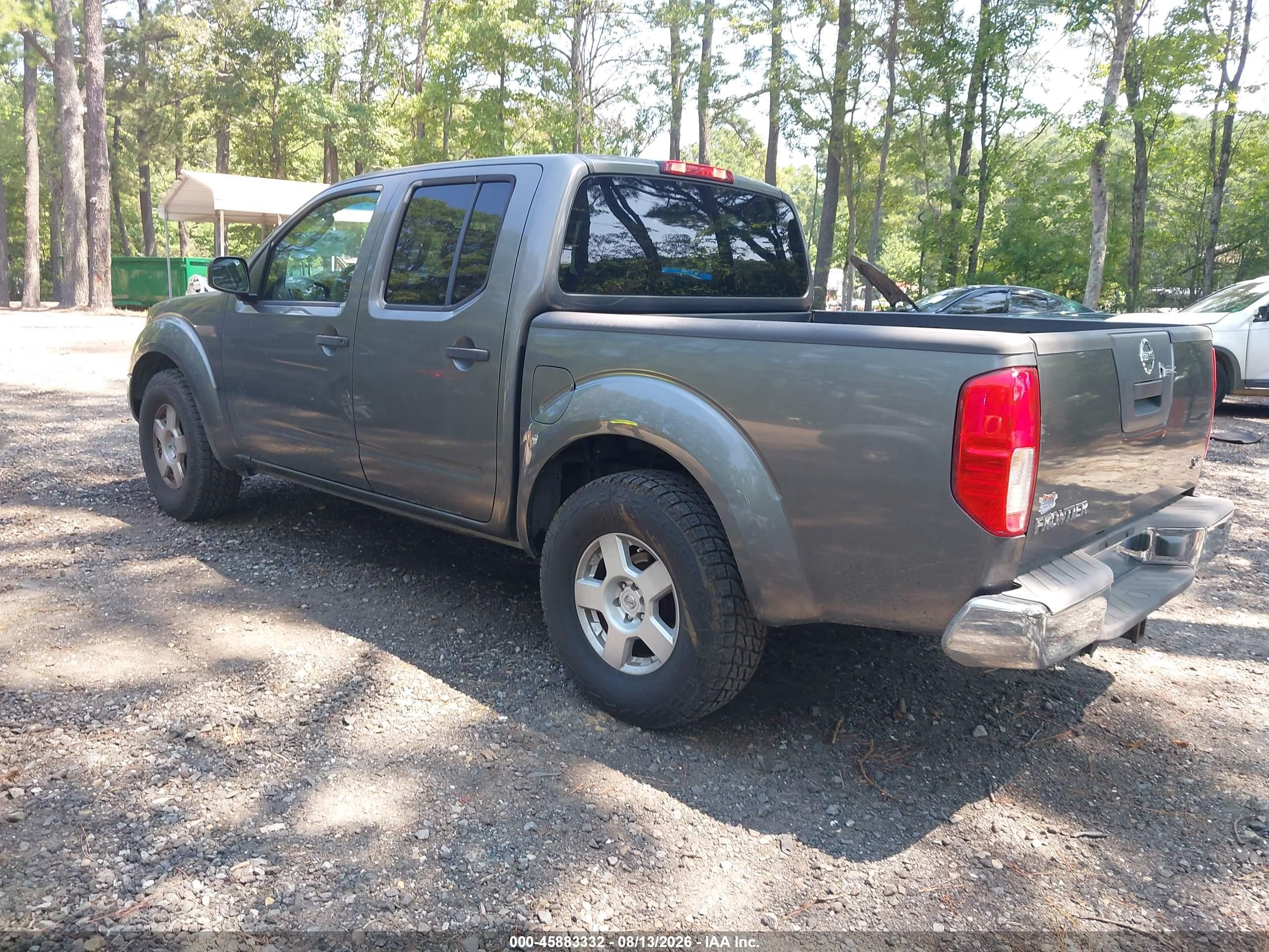 2006 Nissan Frontier Se Gray vin: 1N6AD07U86C445740