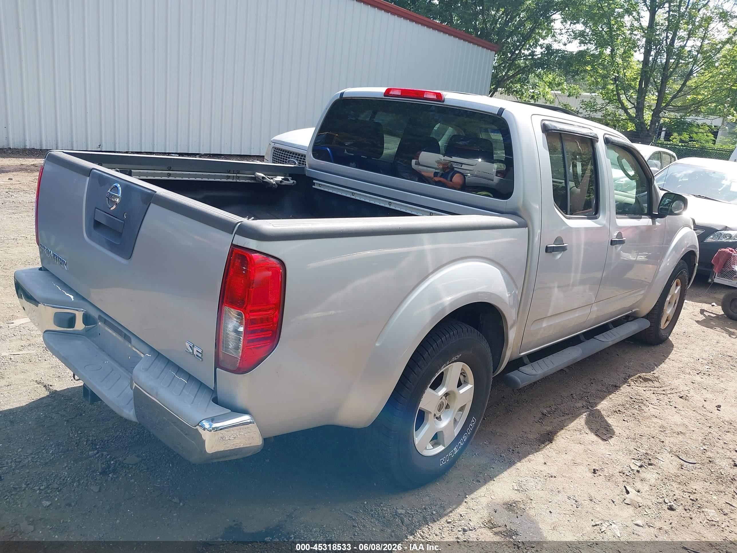 2006 Nissan Frontier Se Silver vin: 1N6AD07U86C454969