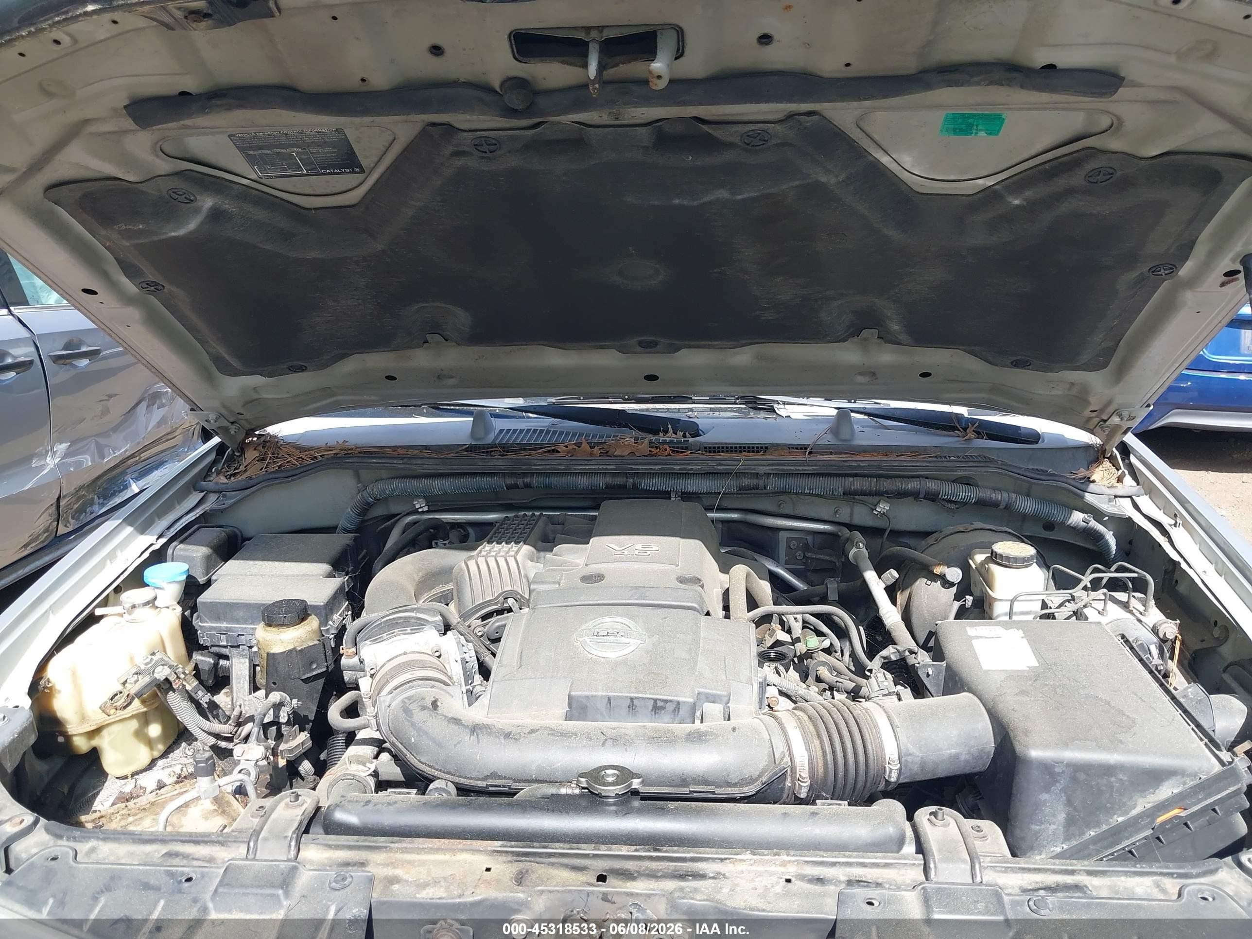 2006 Nissan Frontier Se Silver vin: 1N6AD07U86C454969