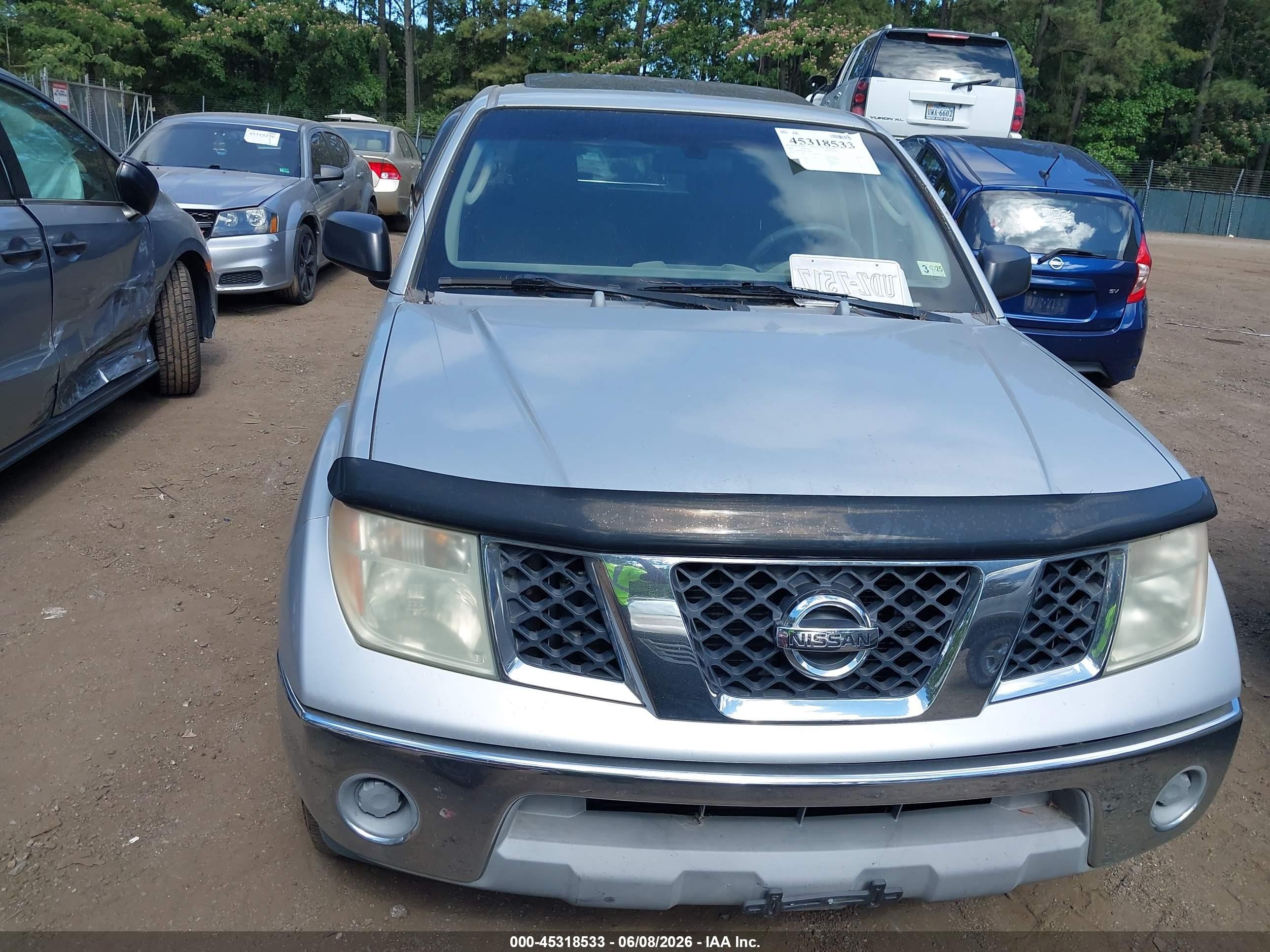 2006 Nissan Frontier Se Silver vin: 1N6AD07U86C454969