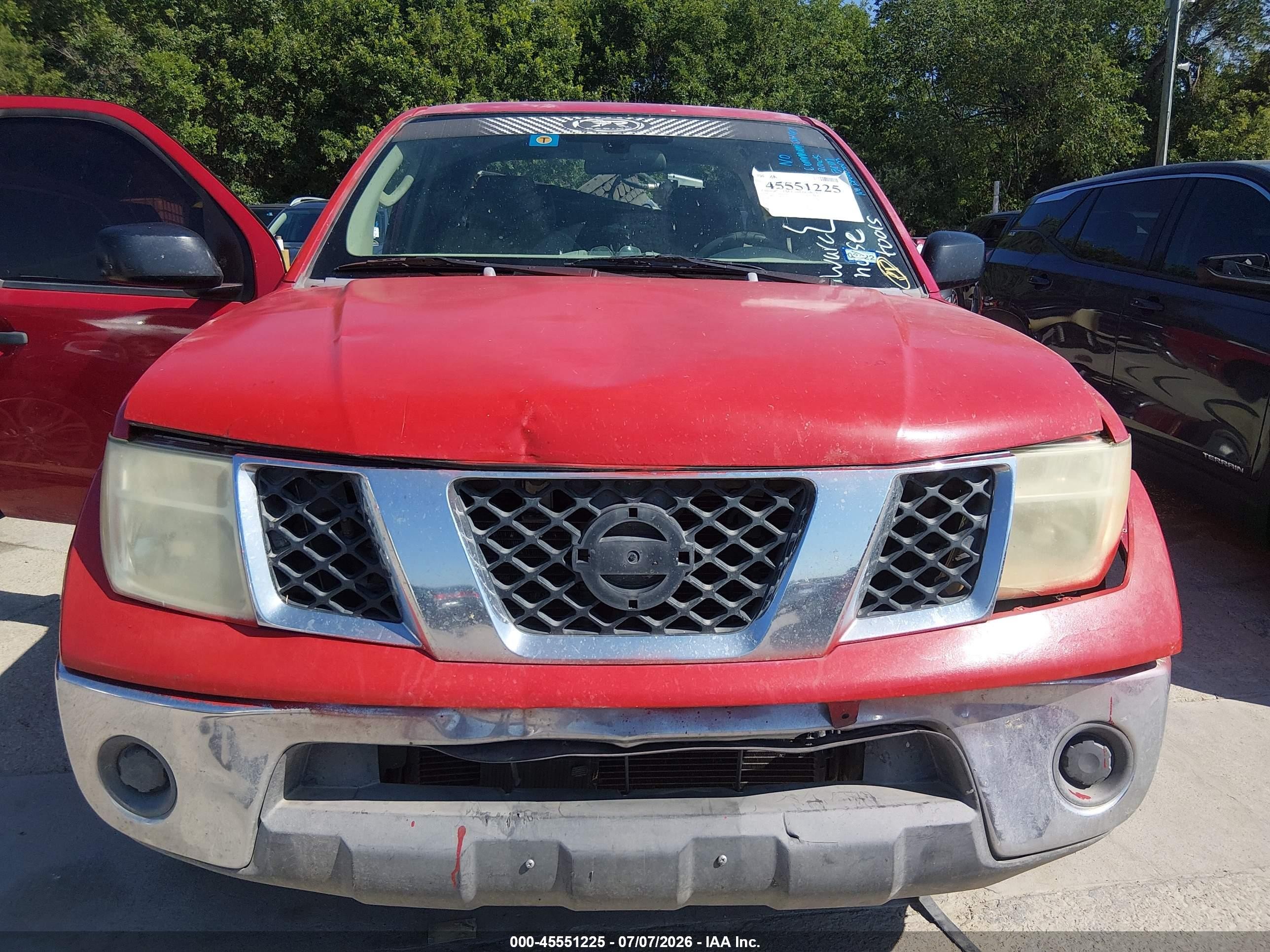 2006 Nissan Frontier Se Red vin: 1N6AD07U86C461954