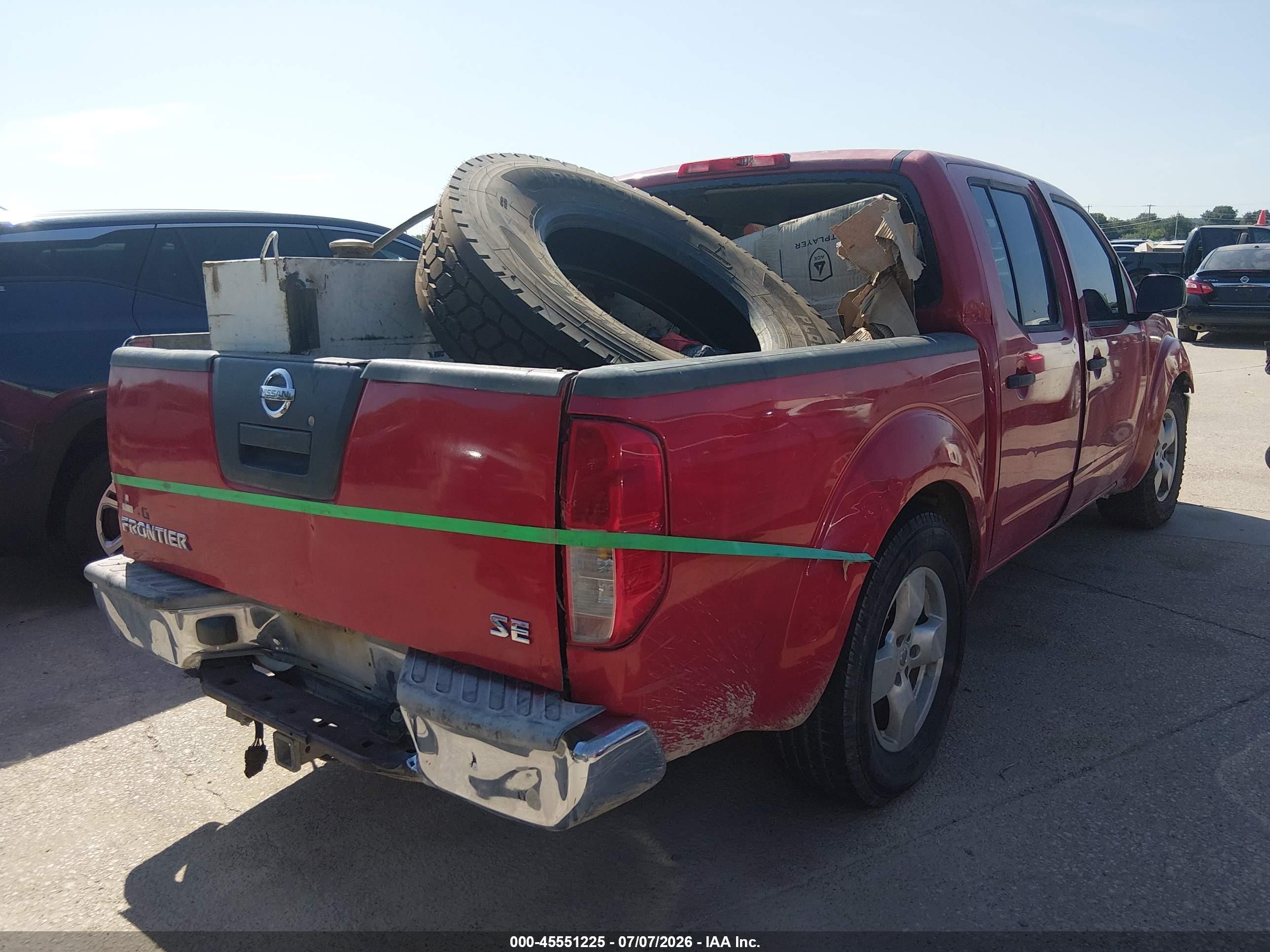 2006 Nissan Frontier Se Red vin: 1N6AD07U86C461954