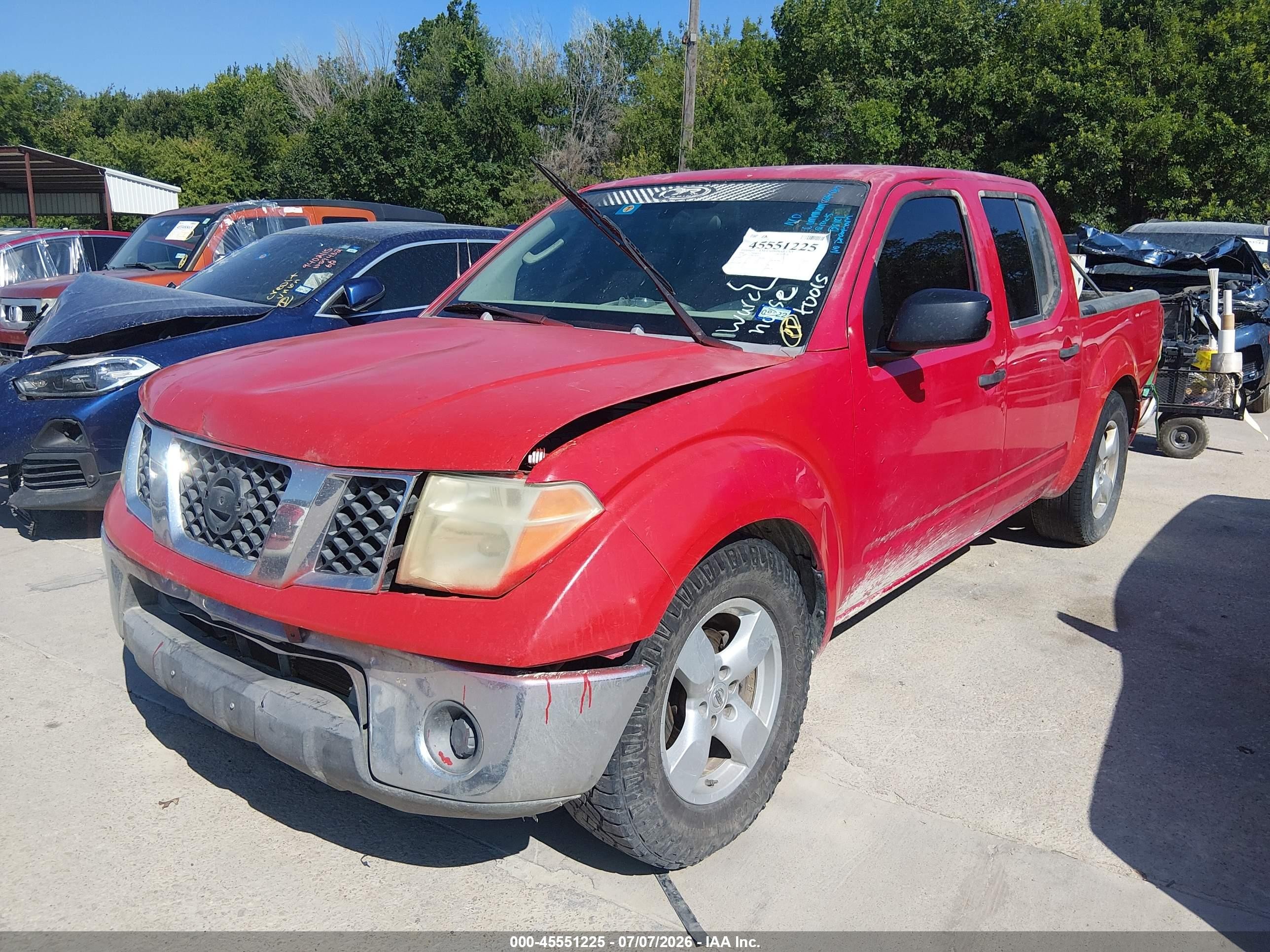 2006 Nissan Frontier Se Red vin: 1N6AD07U86C461954
