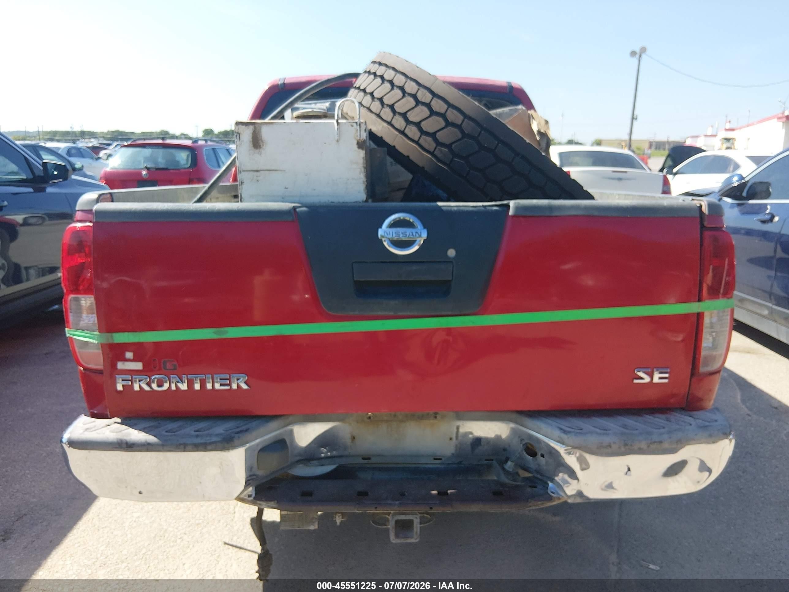 2006 Nissan Frontier Se Red vin: 1N6AD07U86C461954