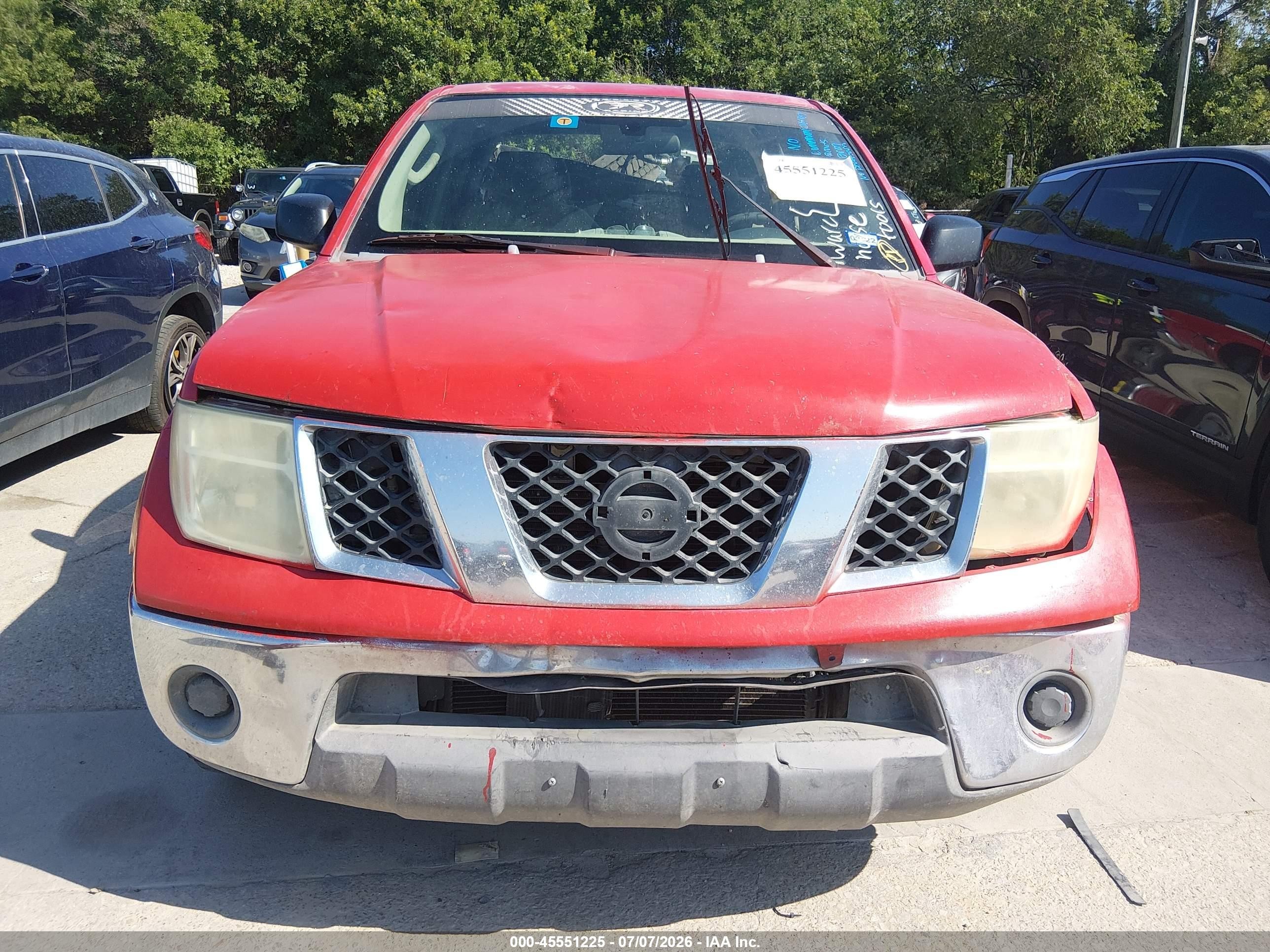 2006 Nissan Frontier Se Red vin: 1N6AD07U86C461954