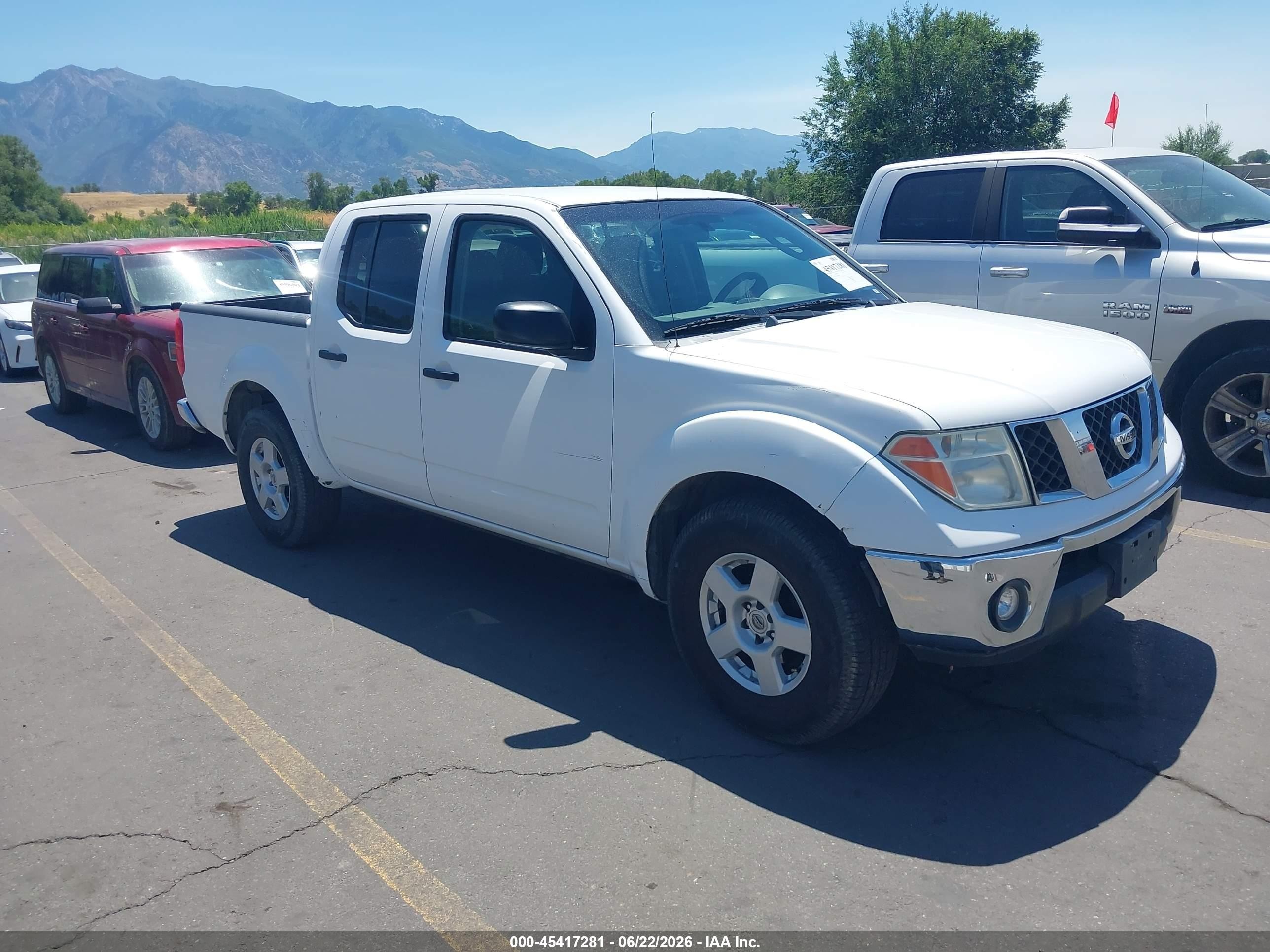 2007 Nissan Frontier Se White vin: 1N6AD07U87C430947