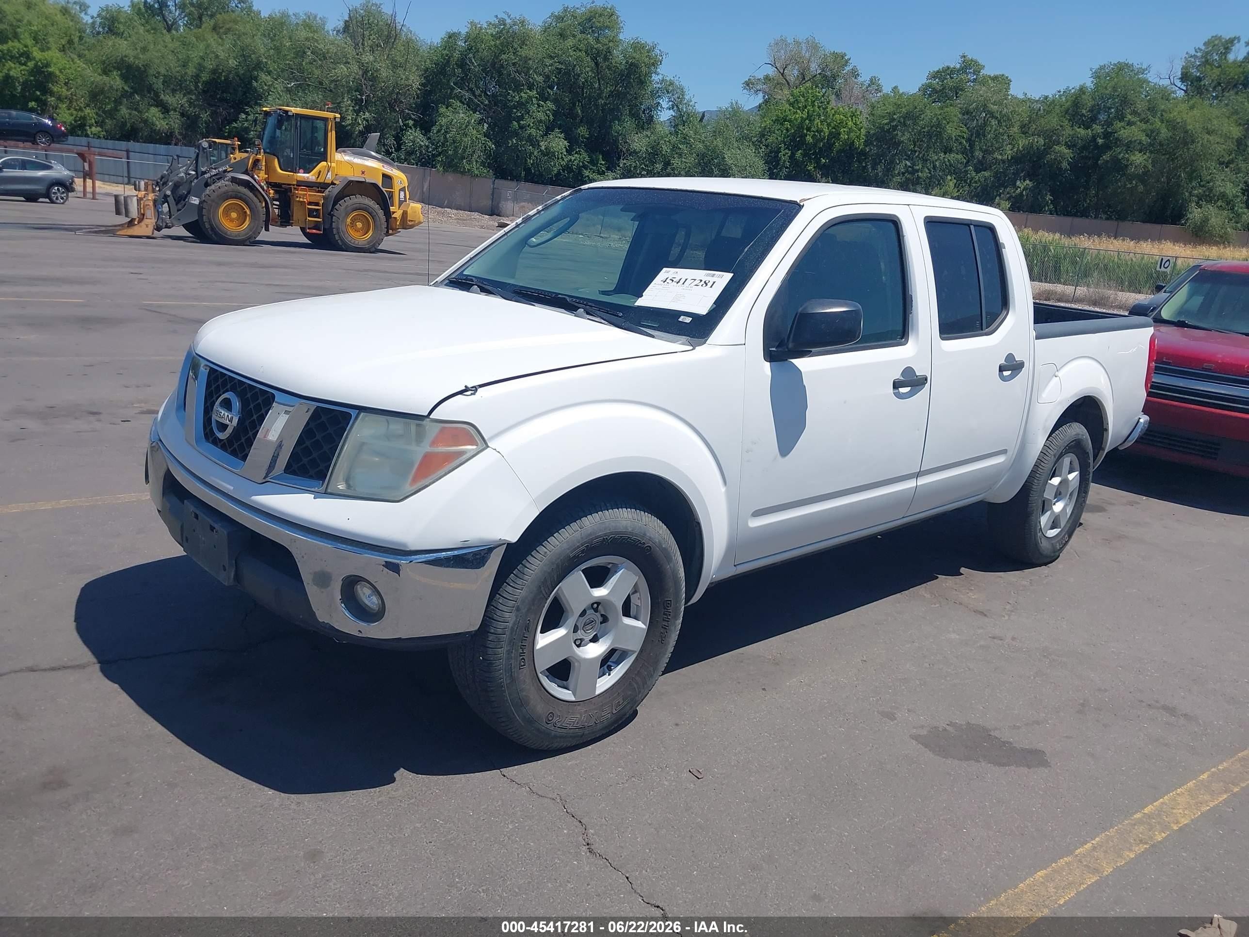2007 Nissan Frontier Se White vin: 1N6AD07U87C430947