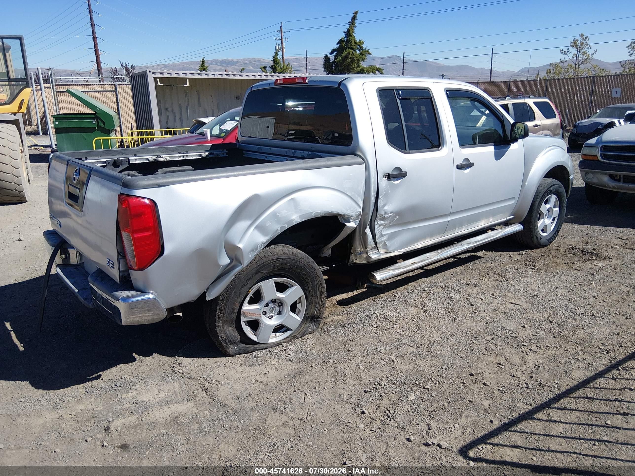 2007 Nissan Frontier Se Gray vin: 1N6AD07U87C440040