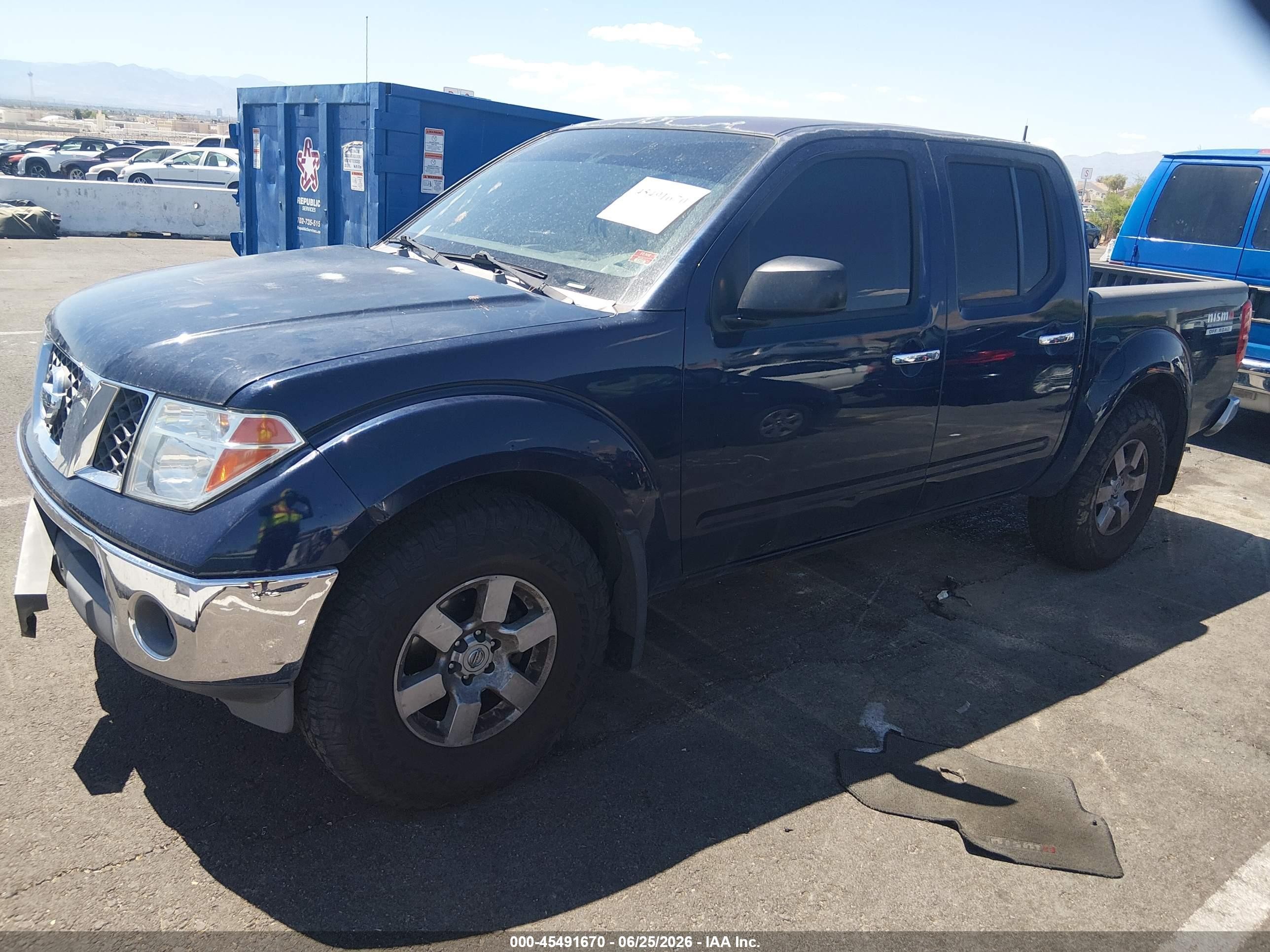 2008 Nissan Frontier Nismo Off Road Blue vin: 1N6AD07U88C407590