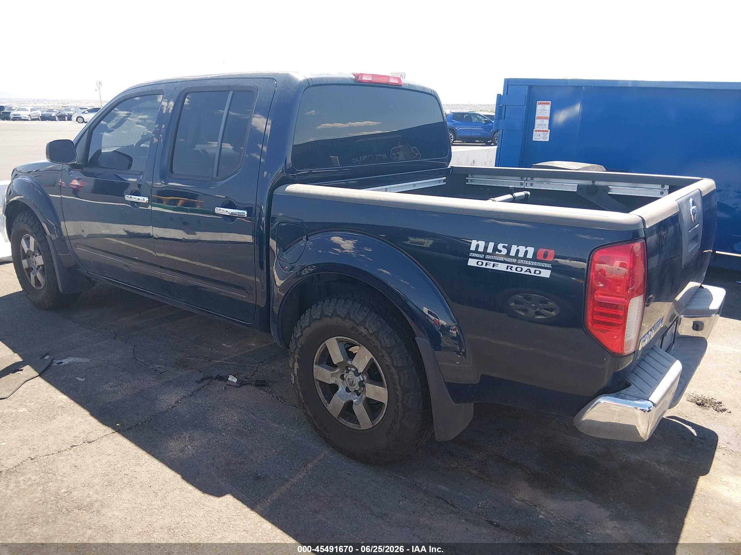 2008 Nissan Frontier Nismo Off Road Blue vin: 1N6AD07U88C407590