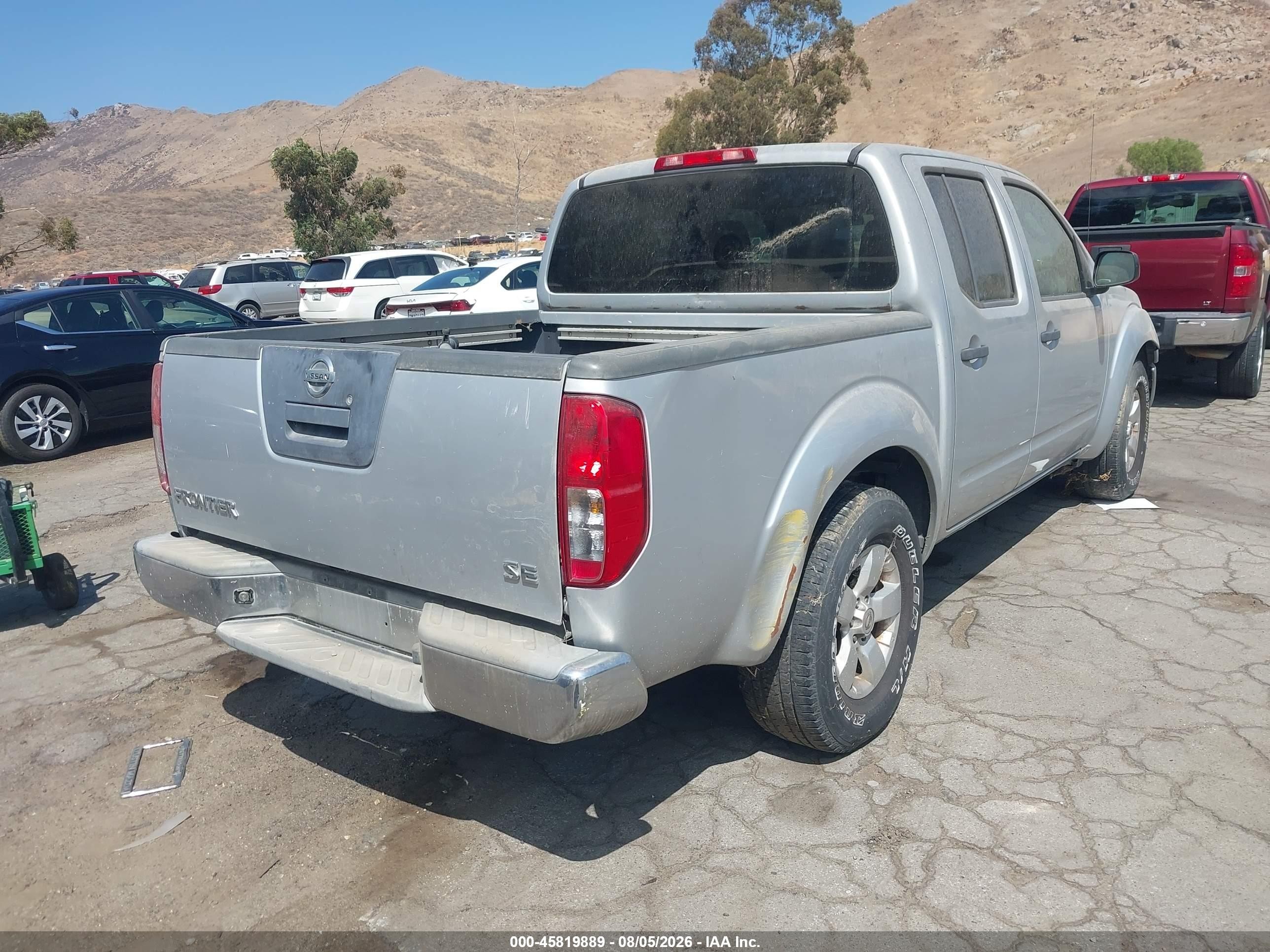2009 Nissan Frontier Se Silver vin: 1N6AD07U89C426531