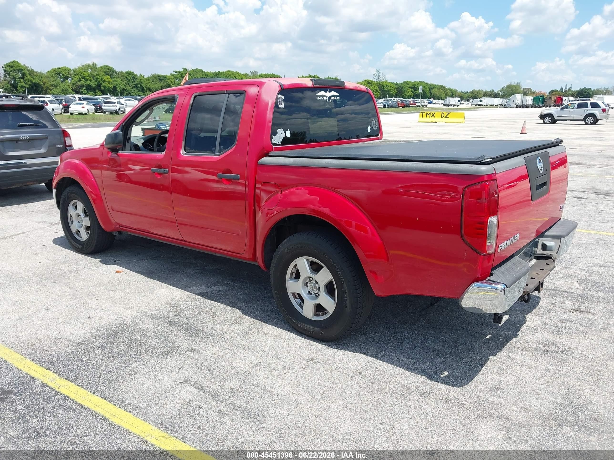 2005 Nissan Frontier 2wd Se Red vin: 1N6AD07U95C447088