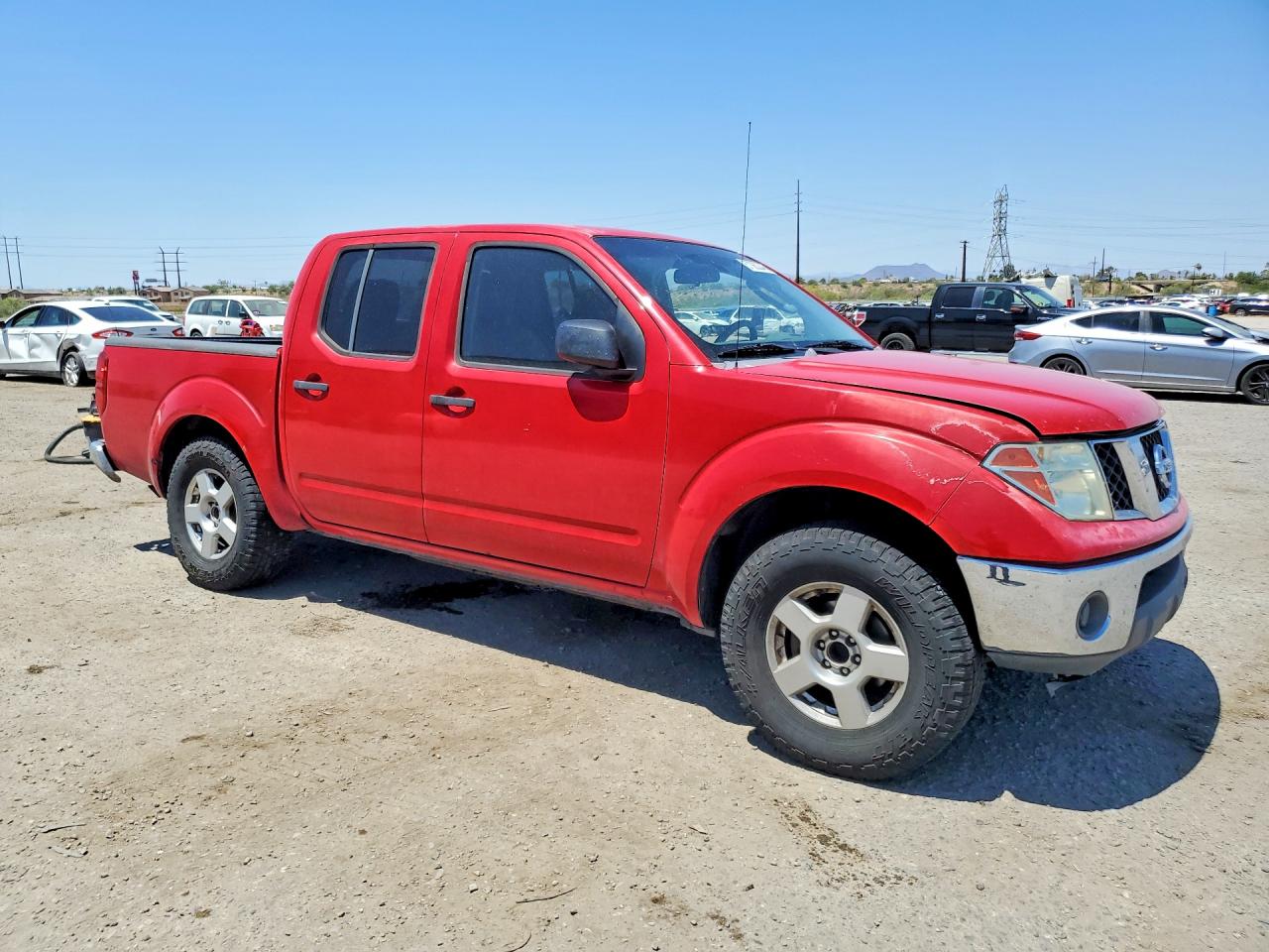 2007 Nissan Frontier Se Red vin: 1N6AD07U97C450429