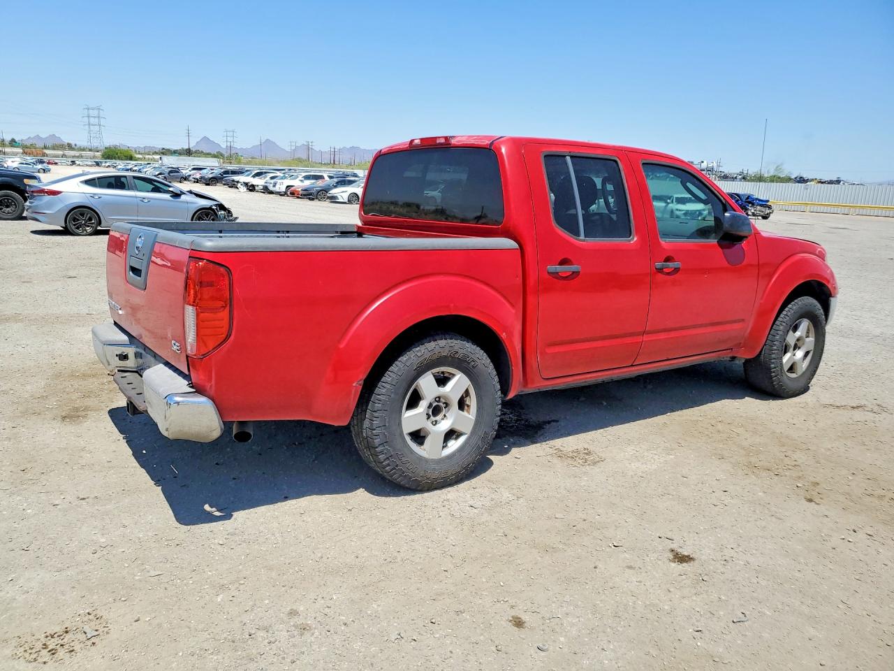 2007 Nissan Frontier Se Red vin: 1N6AD07U97C450429