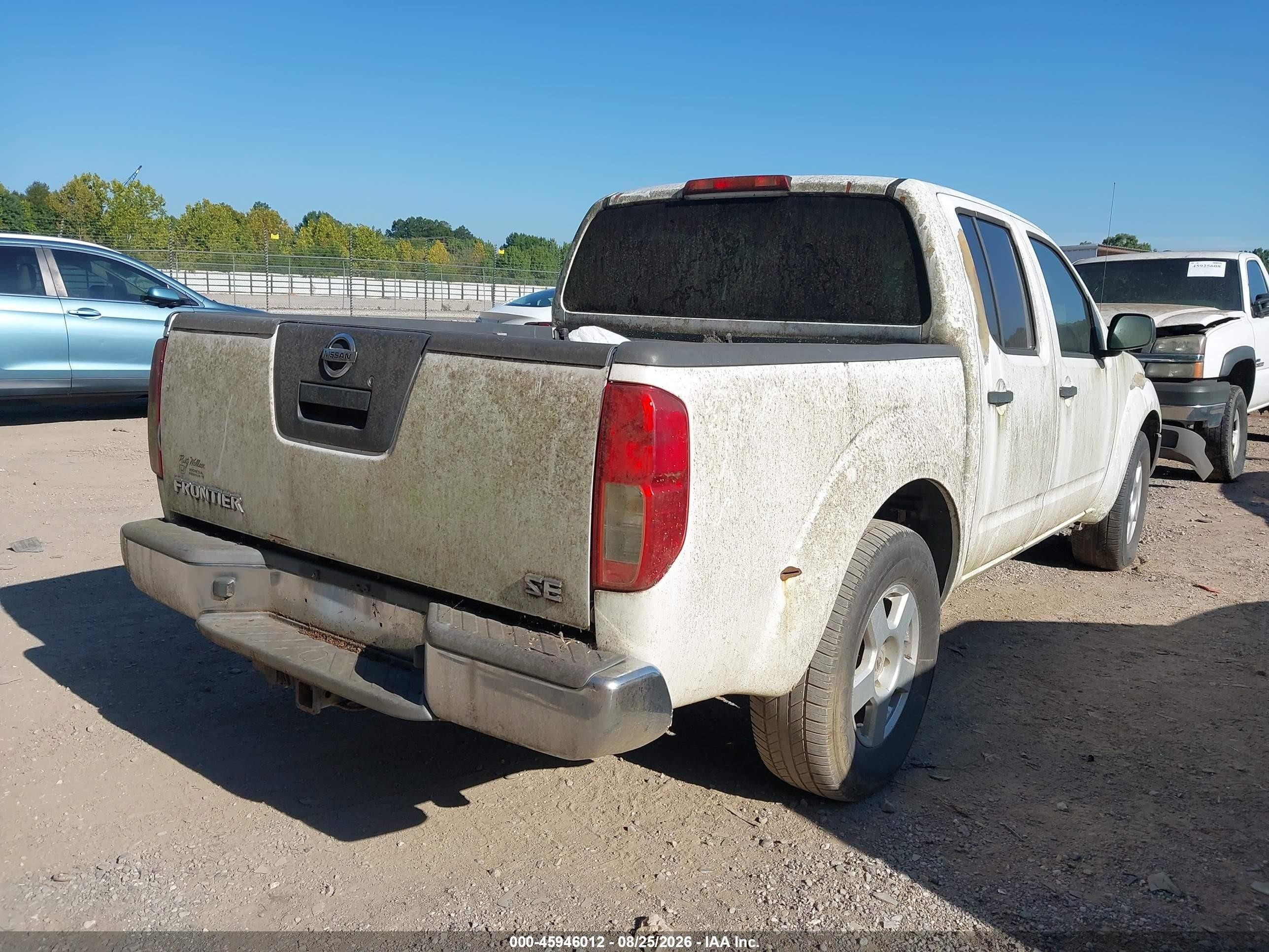 2006 Nissan Frontier Se White vin: 1N6AD07UX6C463043