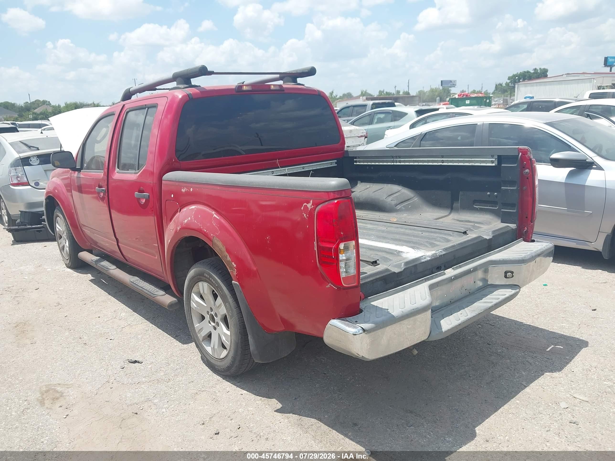 2007 Nissan Frontier Se Красный vin: 1N6AD07UX7C446941
