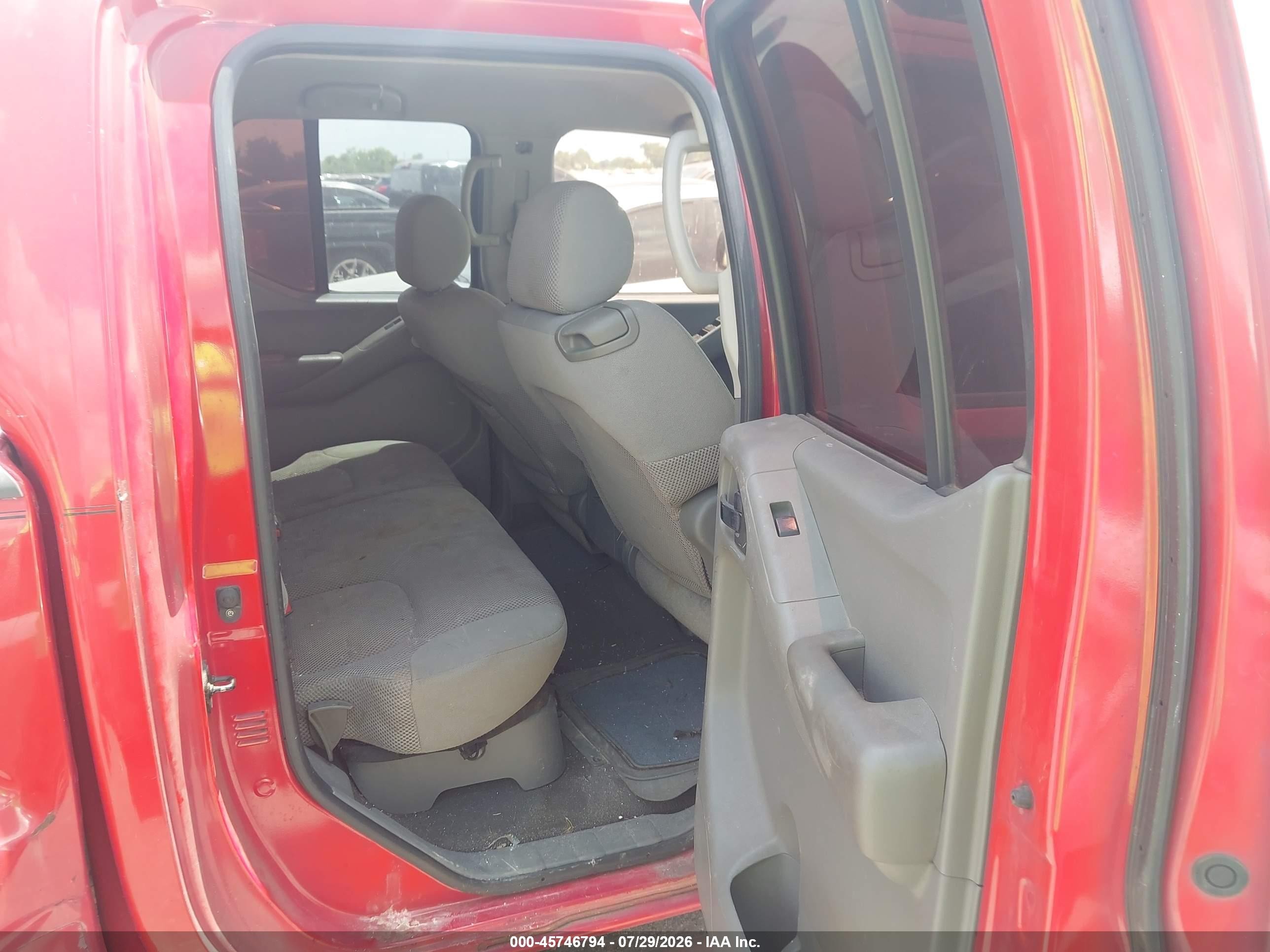2007 Nissan Frontier Se Красный vin: 1N6AD07UX7C446941