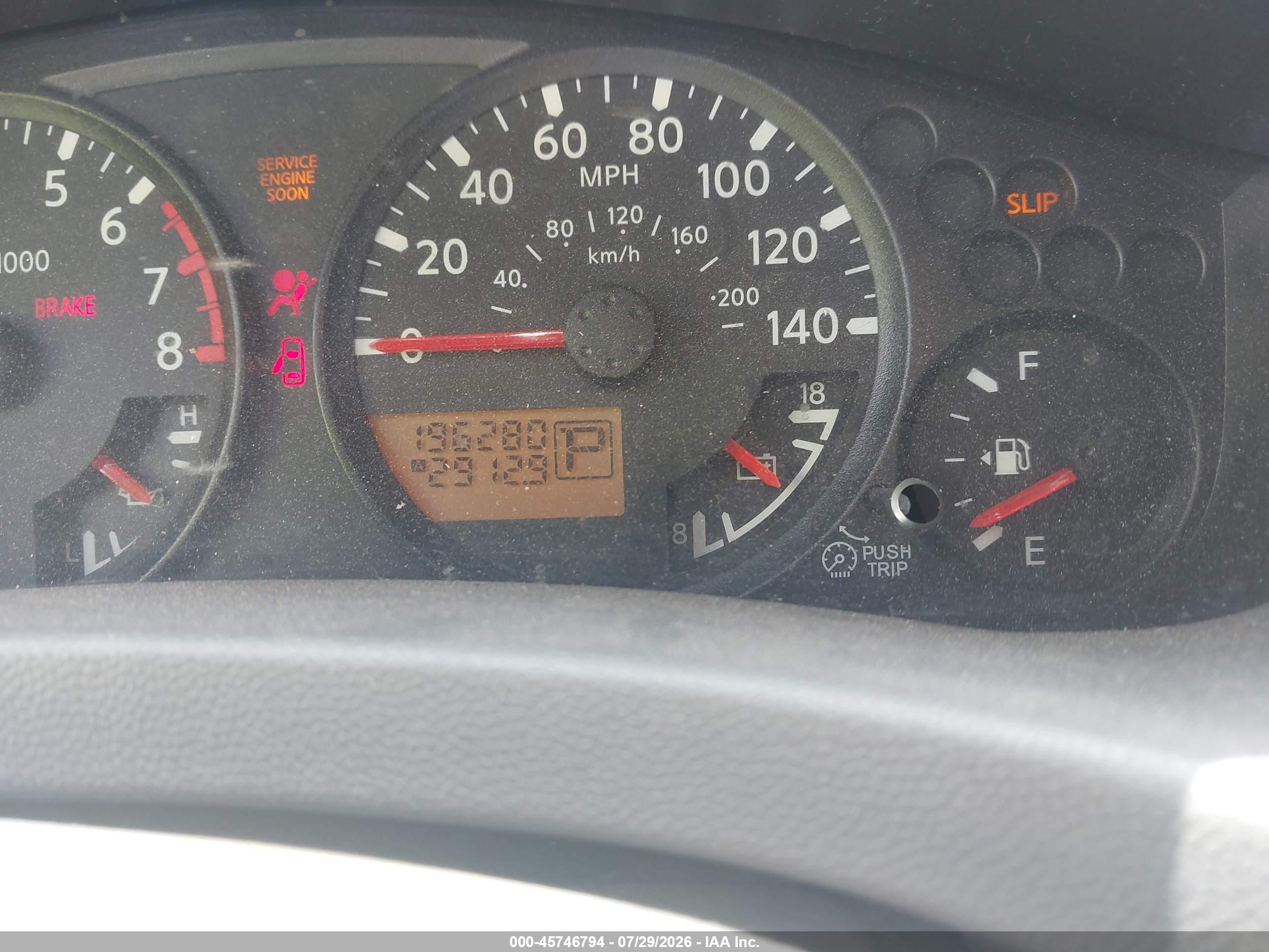 2007 Nissan Frontier Se Красный vin: 1N6AD07UX7C446941
