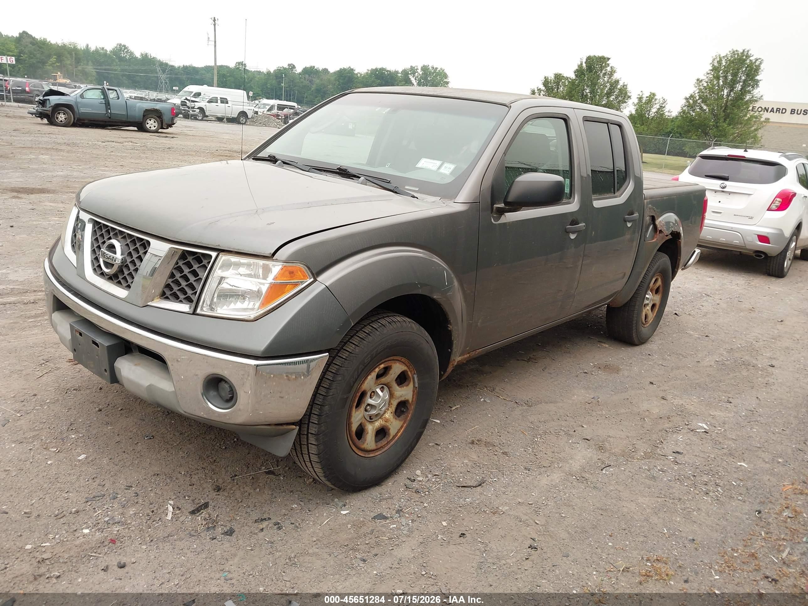 2007 Nissan Frontier Se Gray vin: 1N6AD07UX7C461472
