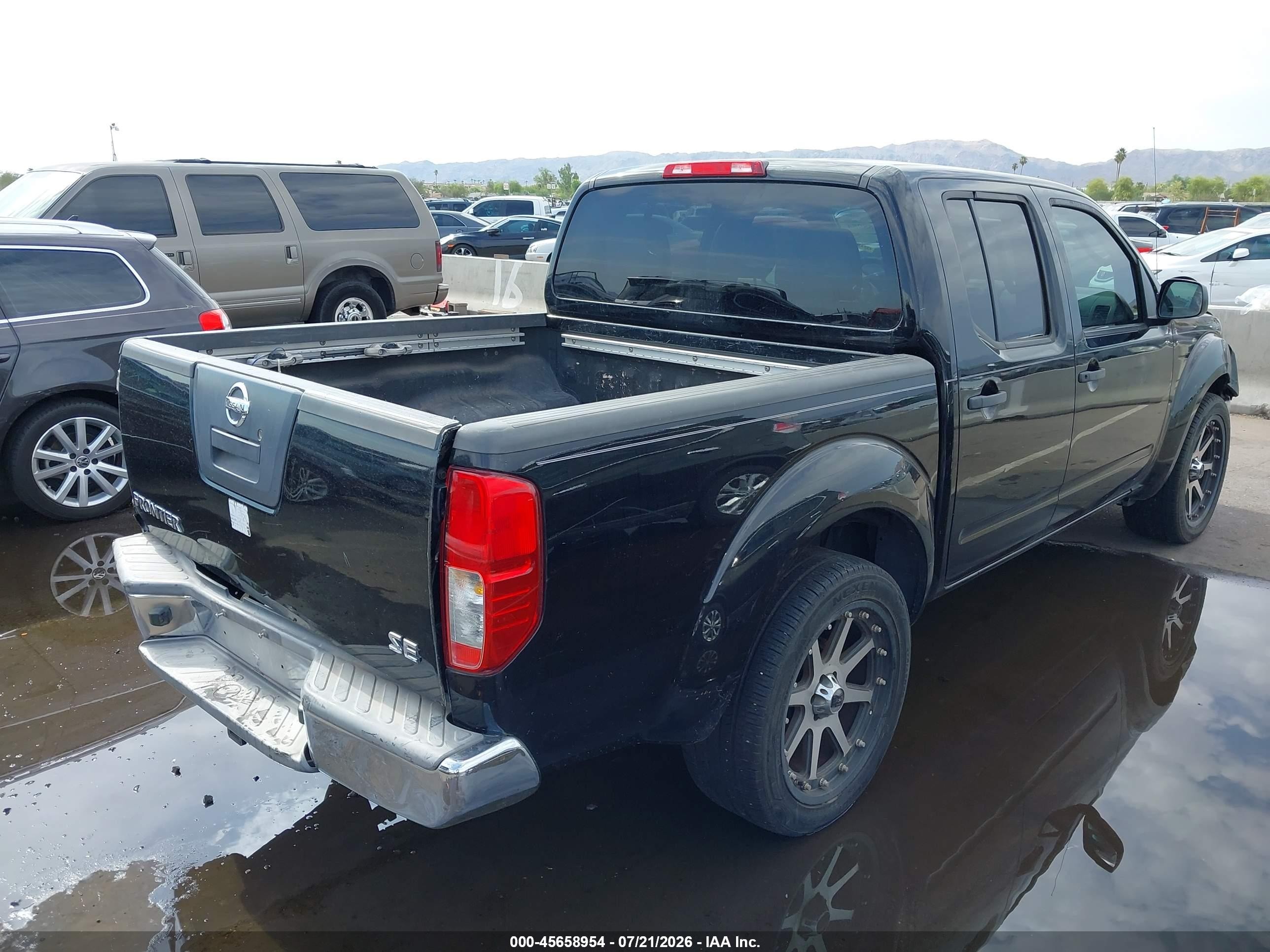 2008 Nissan Frontier Se Black vin: 1N6AD07UX8C406389