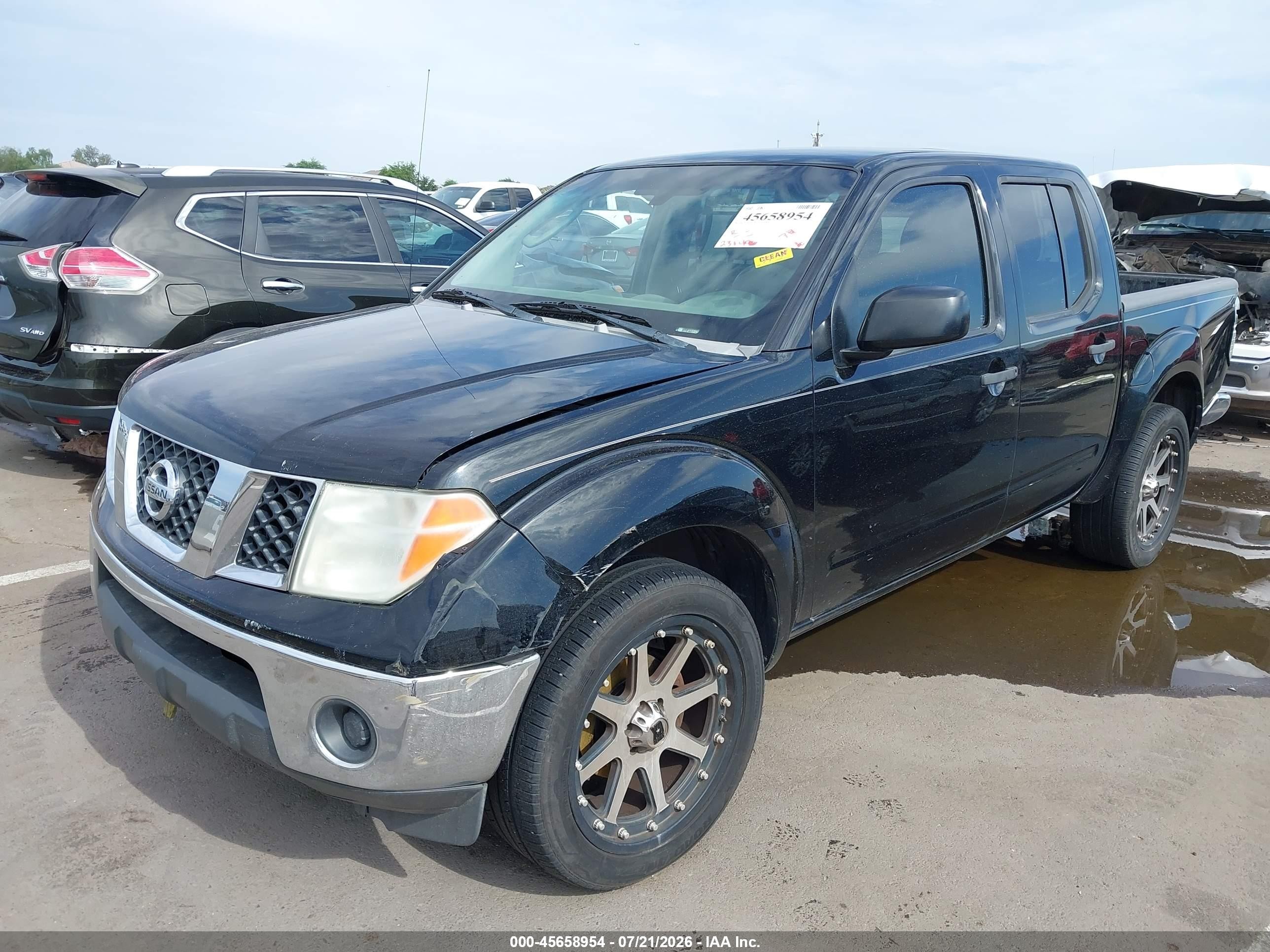 2008 Nissan Frontier Se Black vin: 1N6AD07UX8C406389