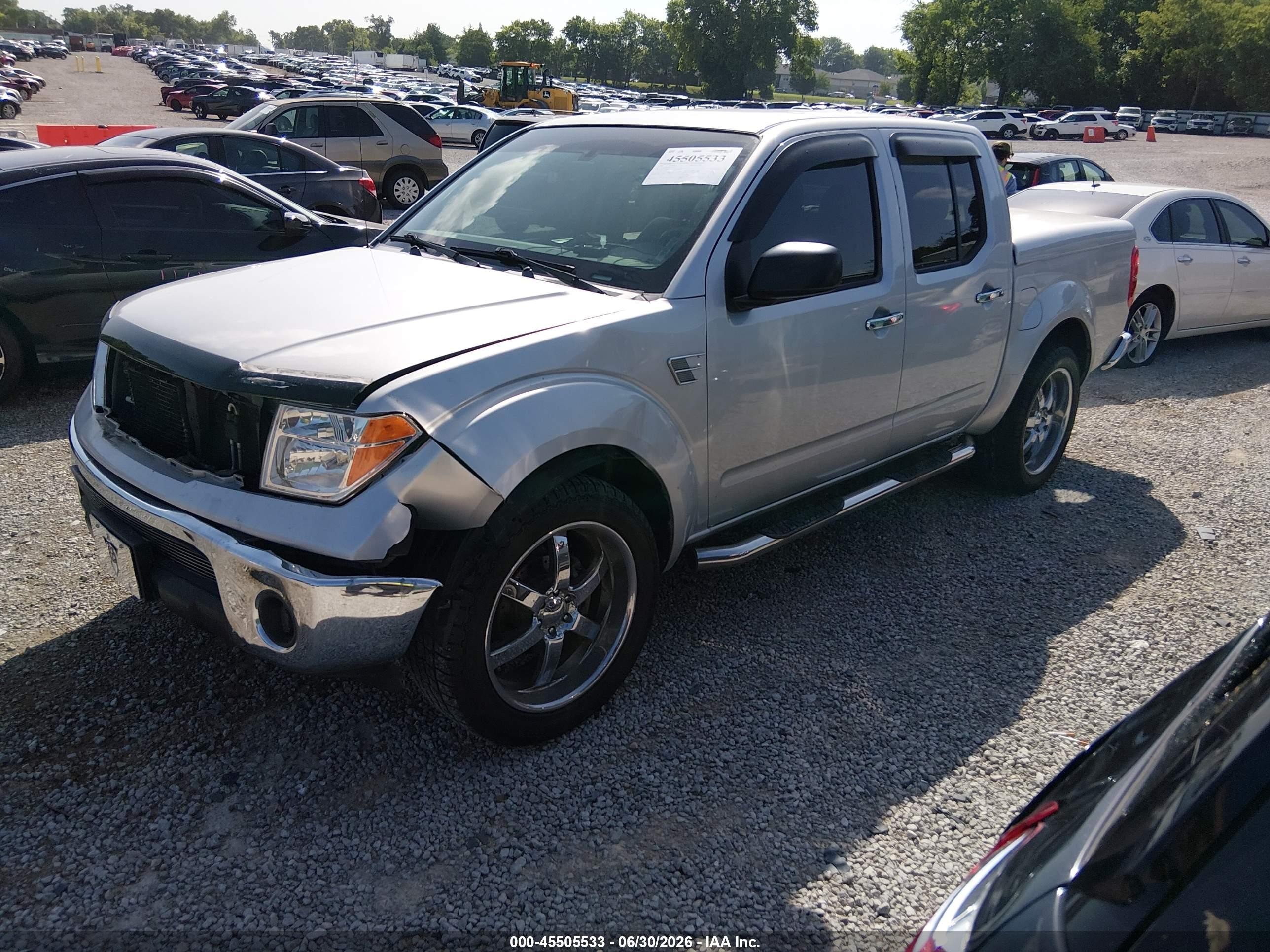 2008 Nissan Frontier Se Серебряный vin: 1N6AD07UX8C419451
