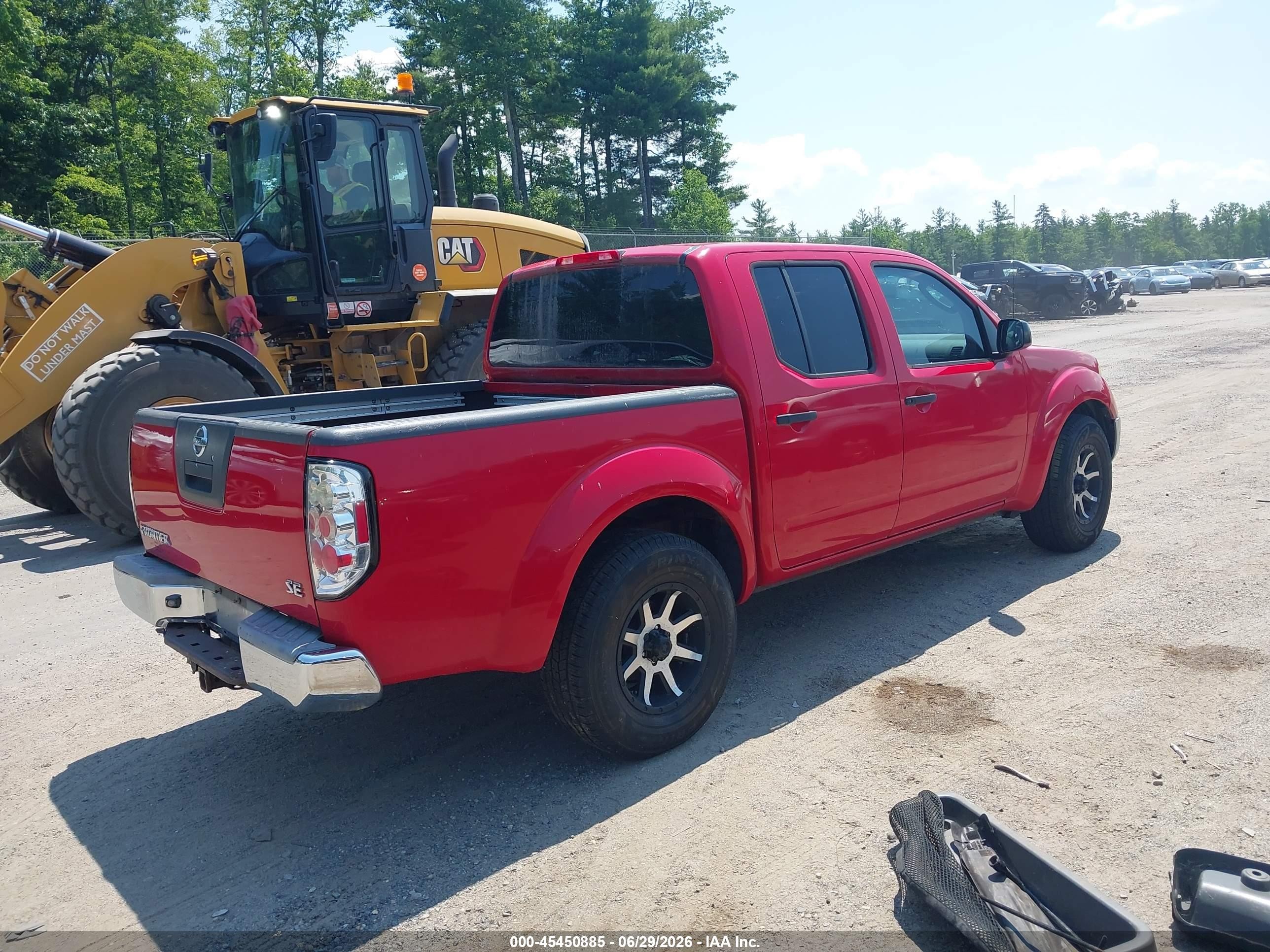 2008 Nissan Frontier Se Красный vin: 1N6AD07UX8C429879