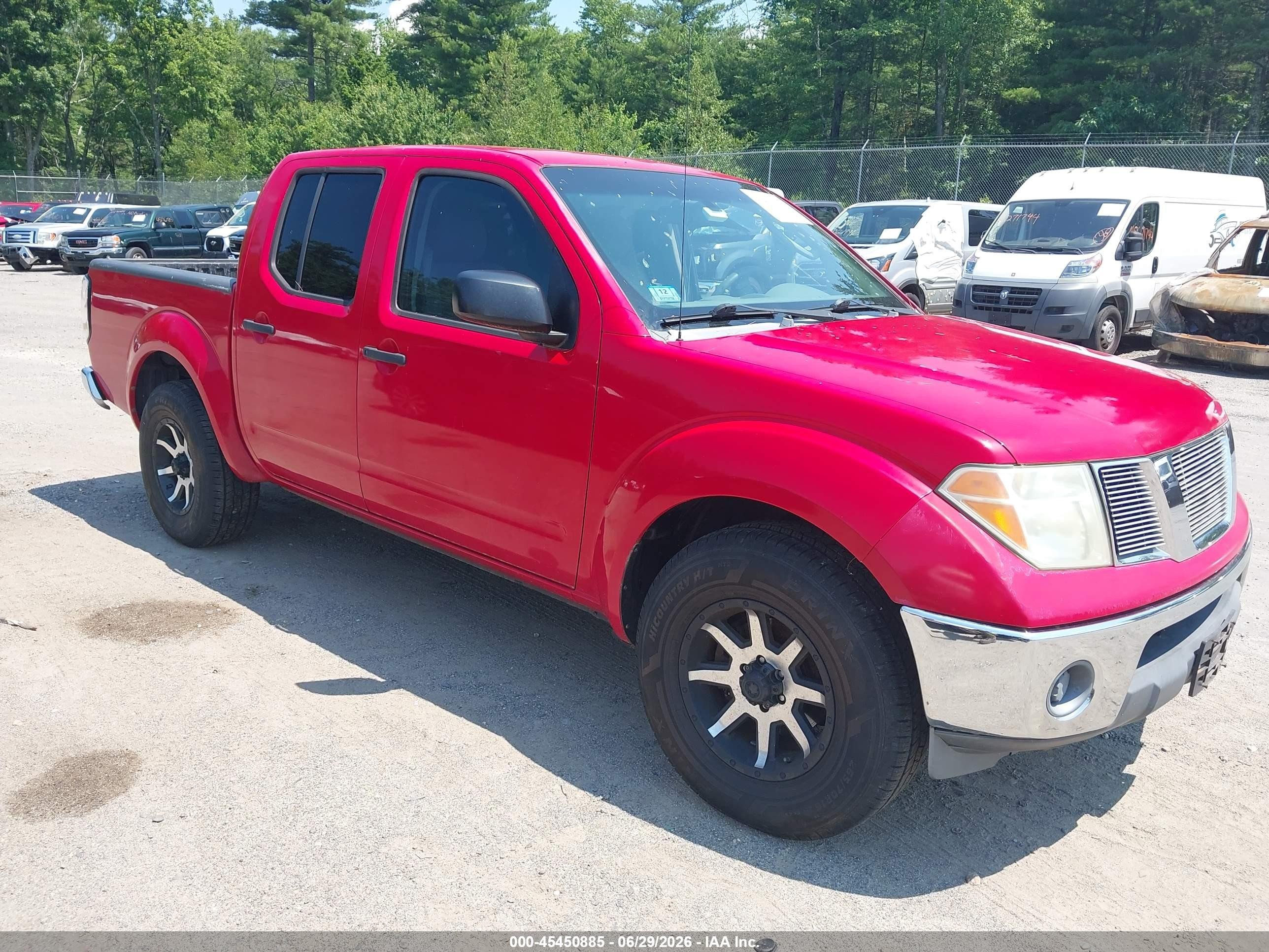 2008 Nissan Frontier Se Red vin: 1N6AD07UX8C429879