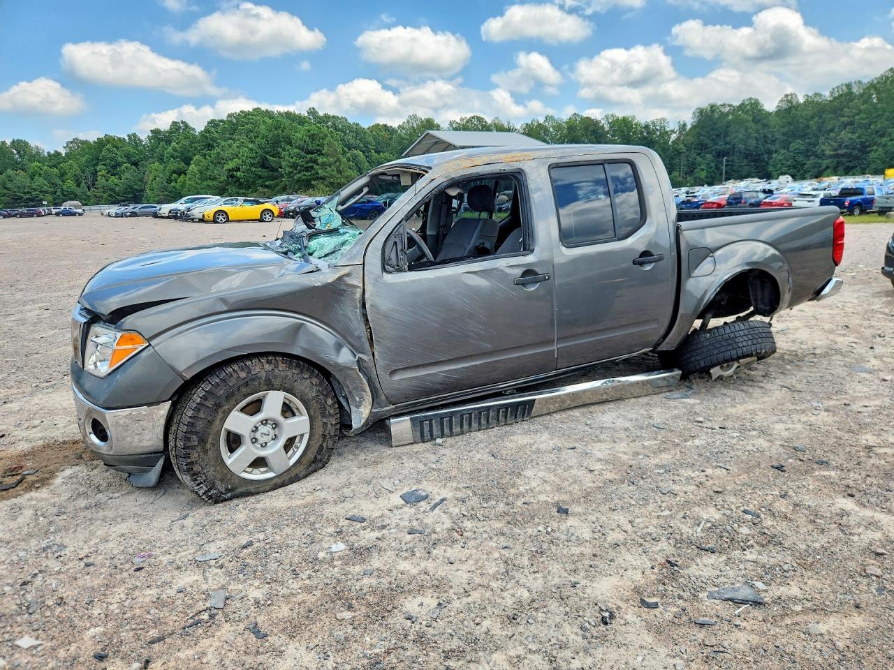 2008 Nissan Frontier Se V6 Gray vin: 1N6AD07UX8C443006