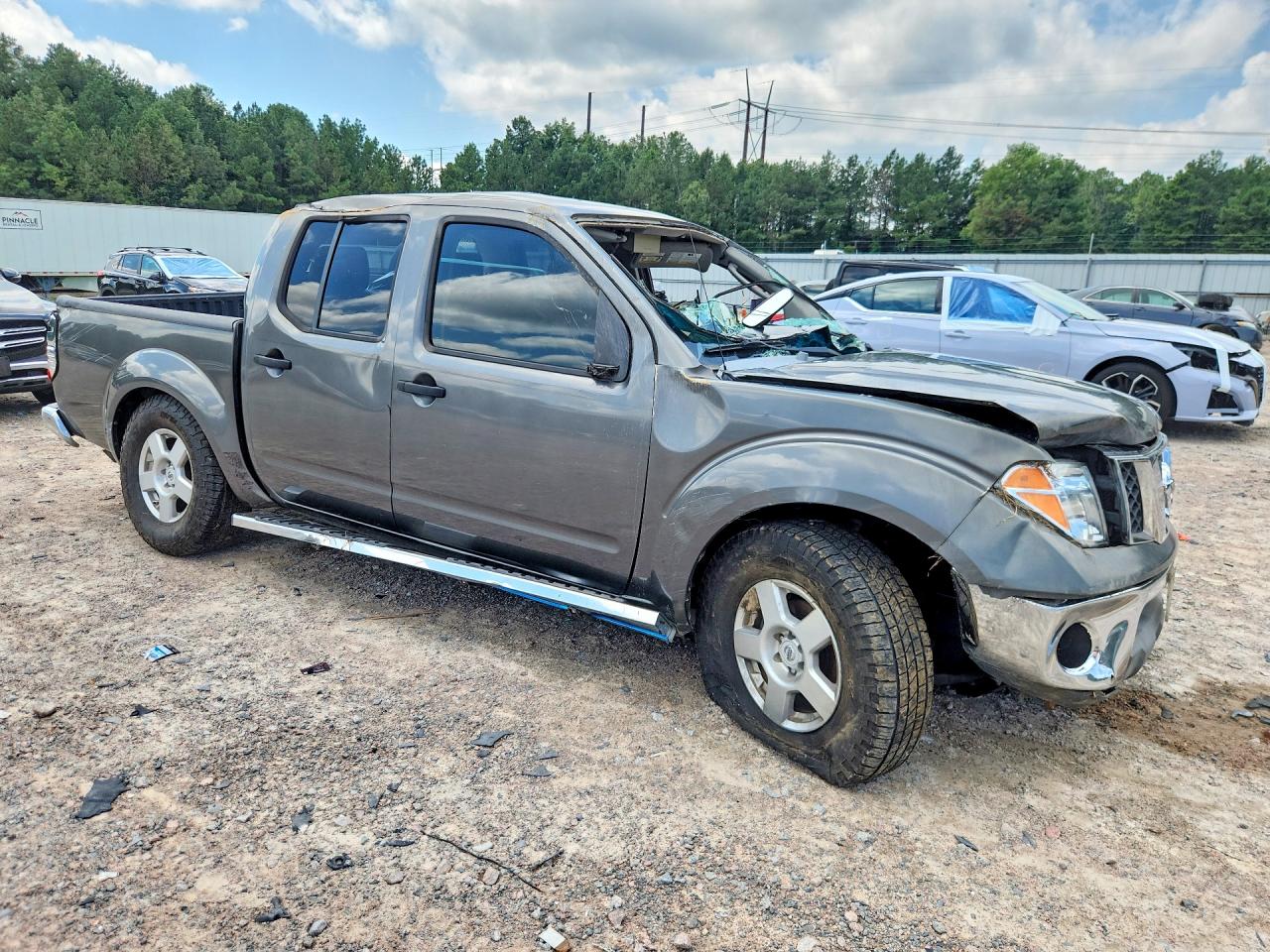 2008 Nissan Frontier Se V6 Gray vin: 1N6AD07UX8C443006