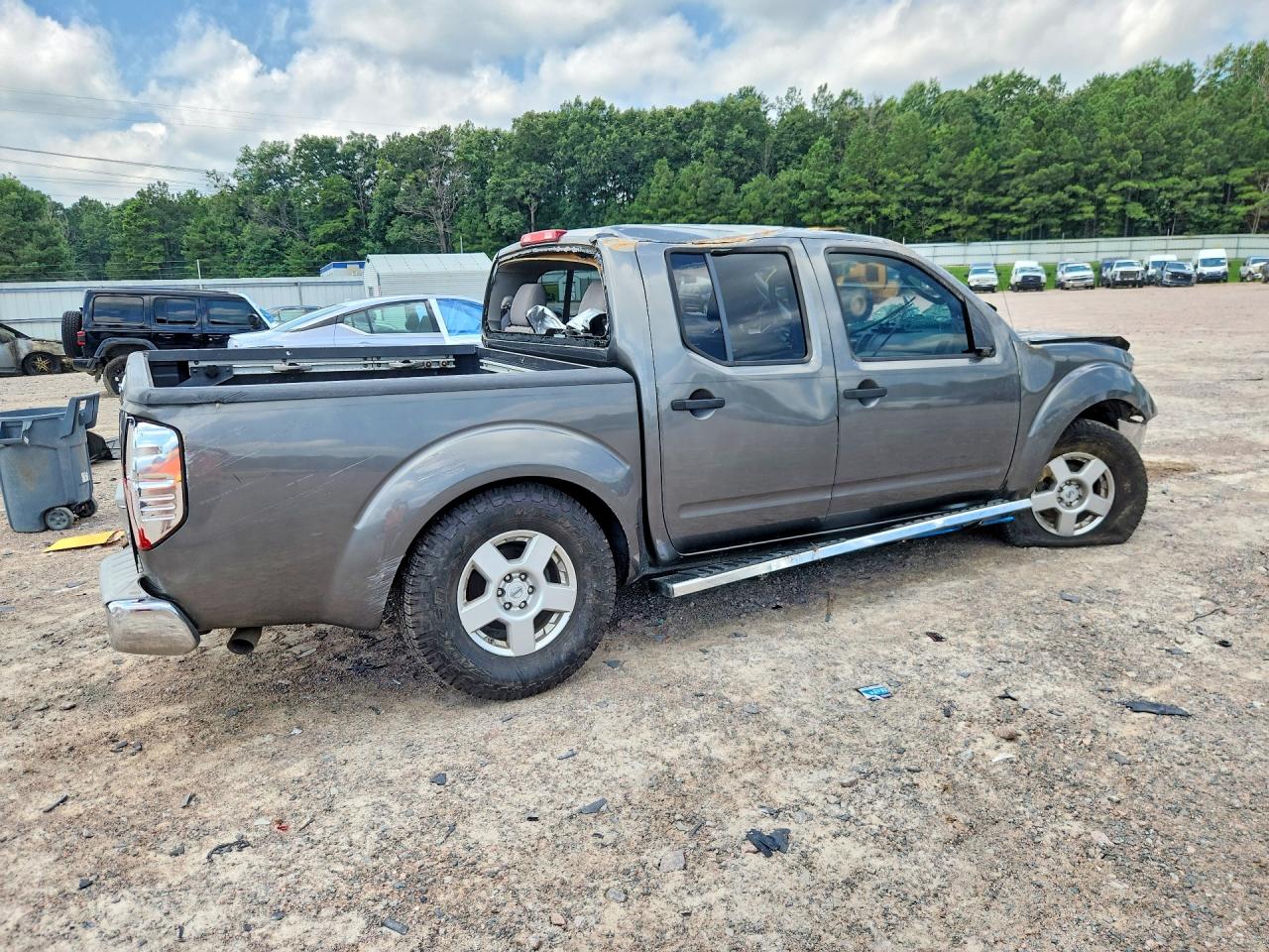 2008 Nissan Frontier Se V6 Gray vin: 1N6AD07UX8C443006
