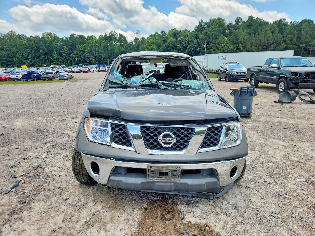 2008 Nissan Frontier Se V6 Gray vin: 1N6AD07UX8C443006